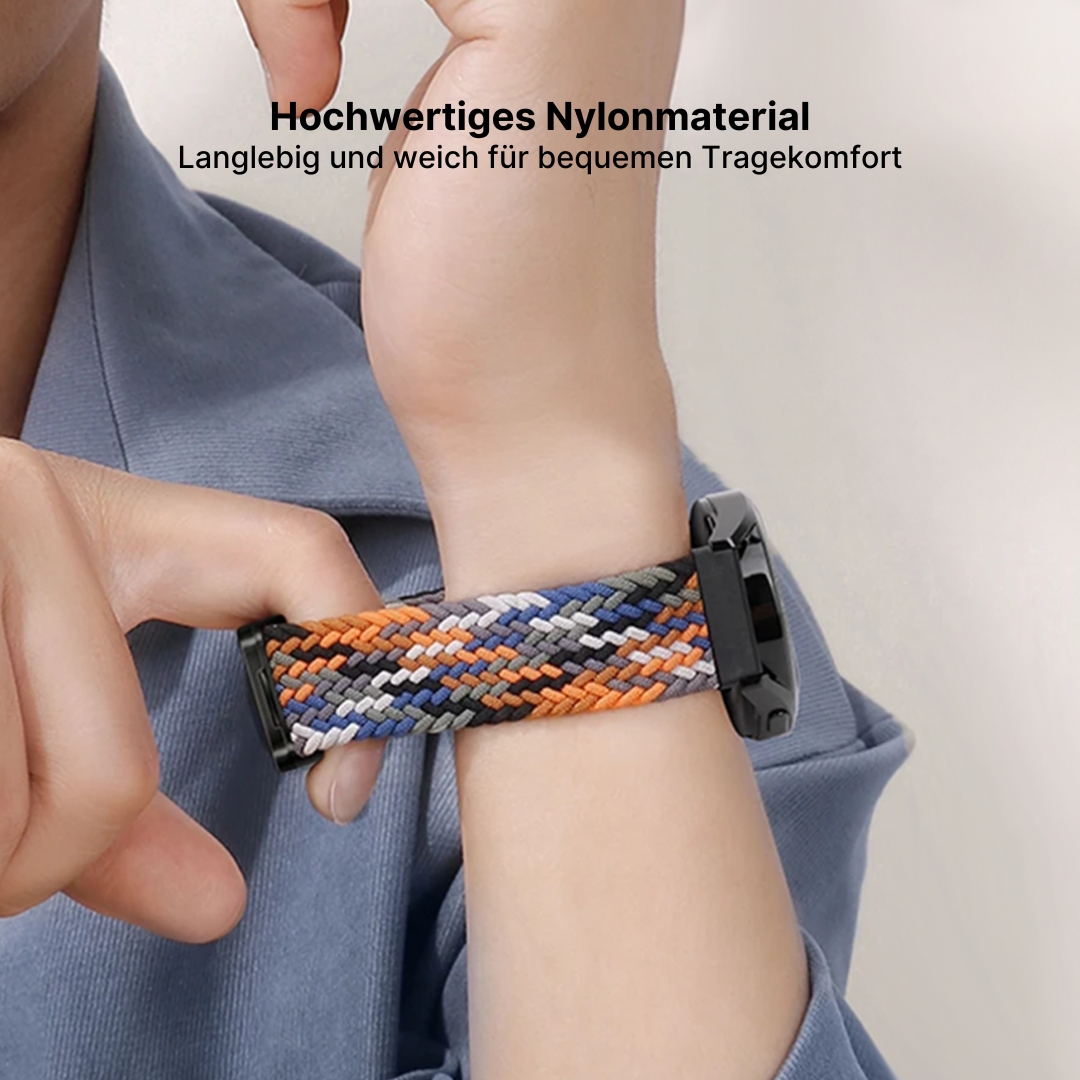 Nylon-Geflochtenes Schlaufenarmband für Samsung Galaxy Watch
