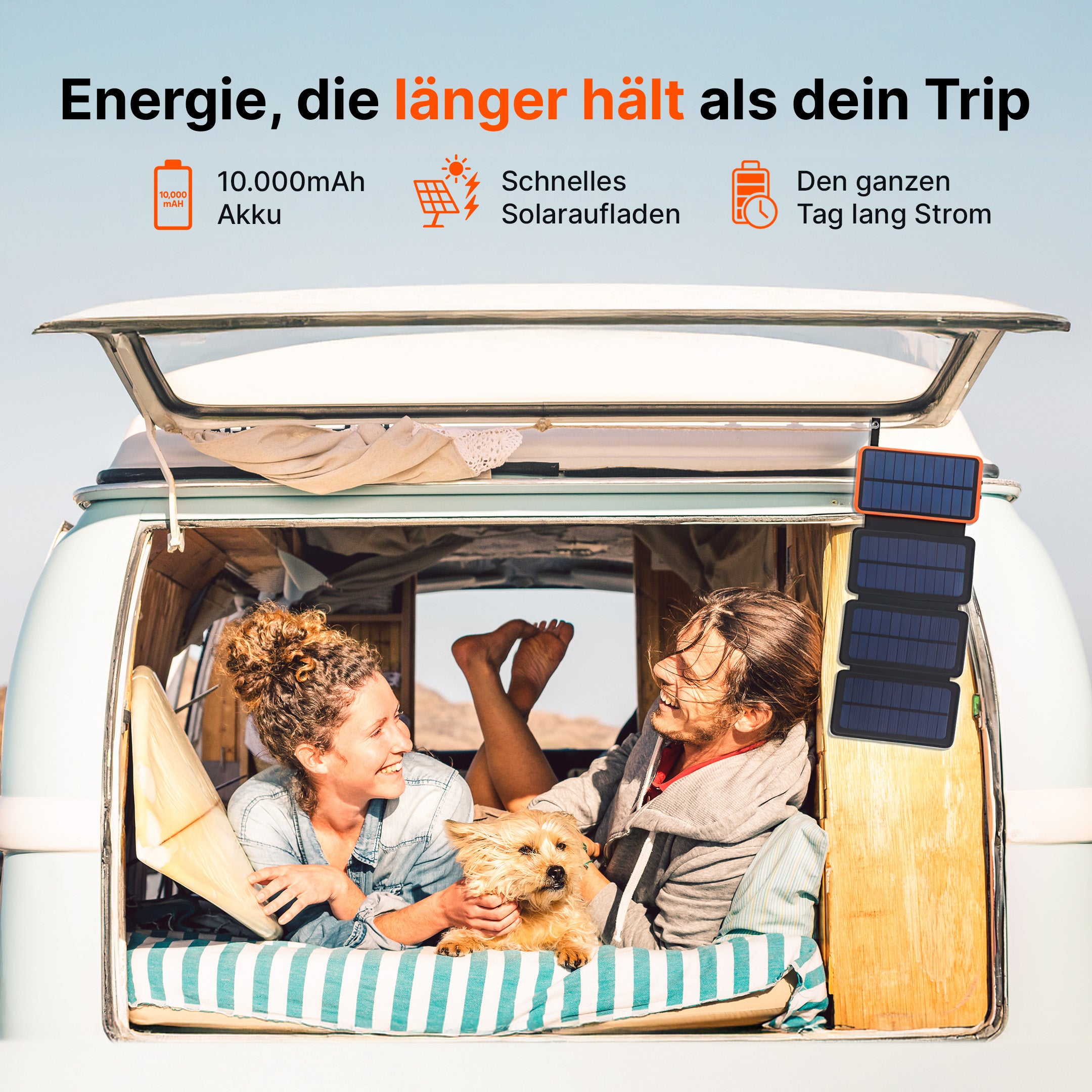 SolaBank Fold Kabellose Powerbank 10000mAh