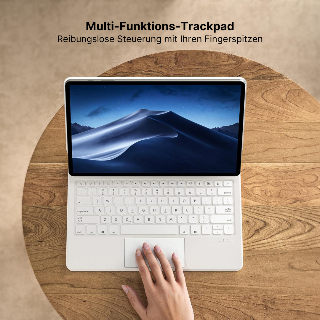 Astro - Kabellose Tastaturhülle mit Touchpad für Samsung Tab 12,4" & 11"