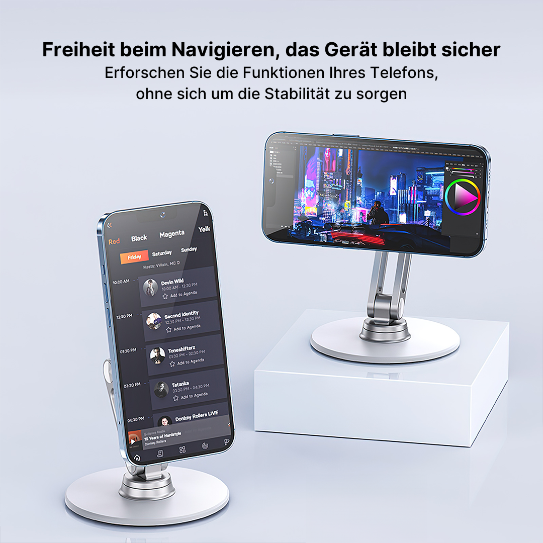 Magnetische Handyhalterung - 360° Drehbar, Verstellbar