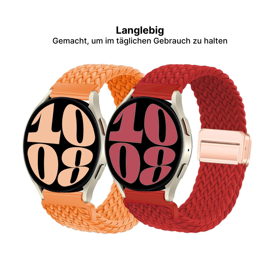 Nylon-Geflochtenes Schlaufenarmband für Samsung Galaxy Watch
