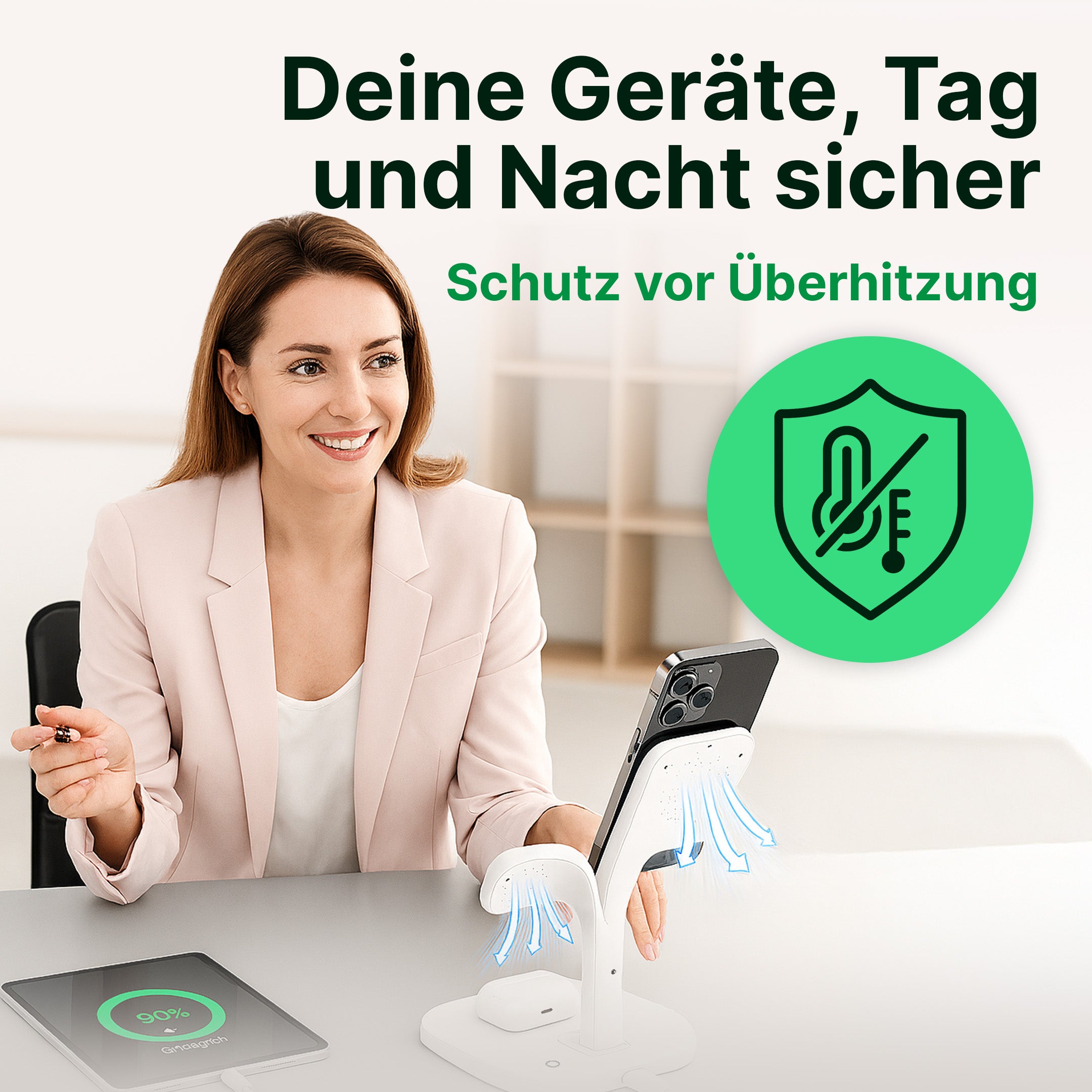 5-in-1 Magnetische Wireless-Ladestation für iPhone, Apple Watch und AirPods