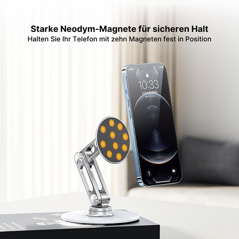 Magnetische Handyhalterung - 360° Drehbar, Verstellbar