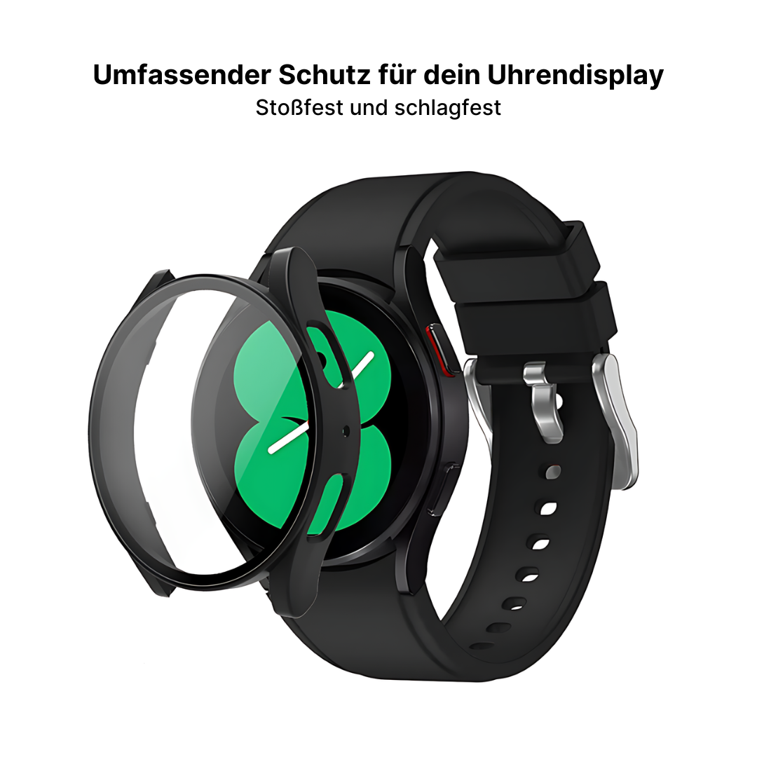 Samsung Galaxy Watch Silikon Sport Armband, Gehärtetes Glas