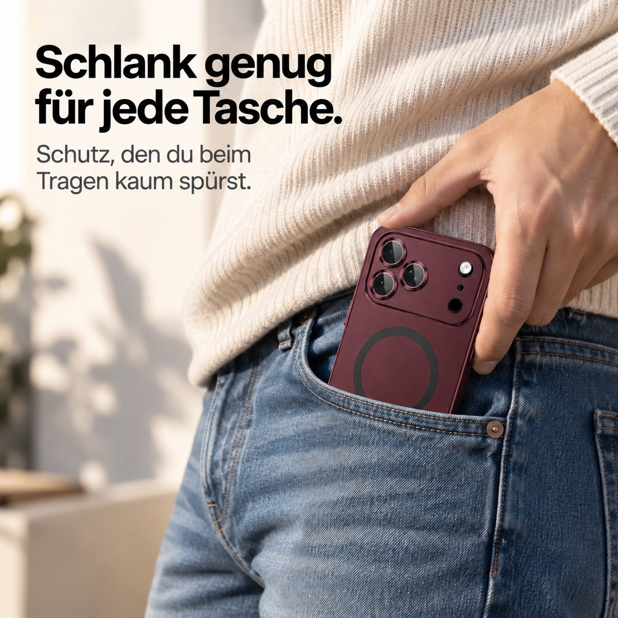 iPhone Metallhülle mit Kameraschutz