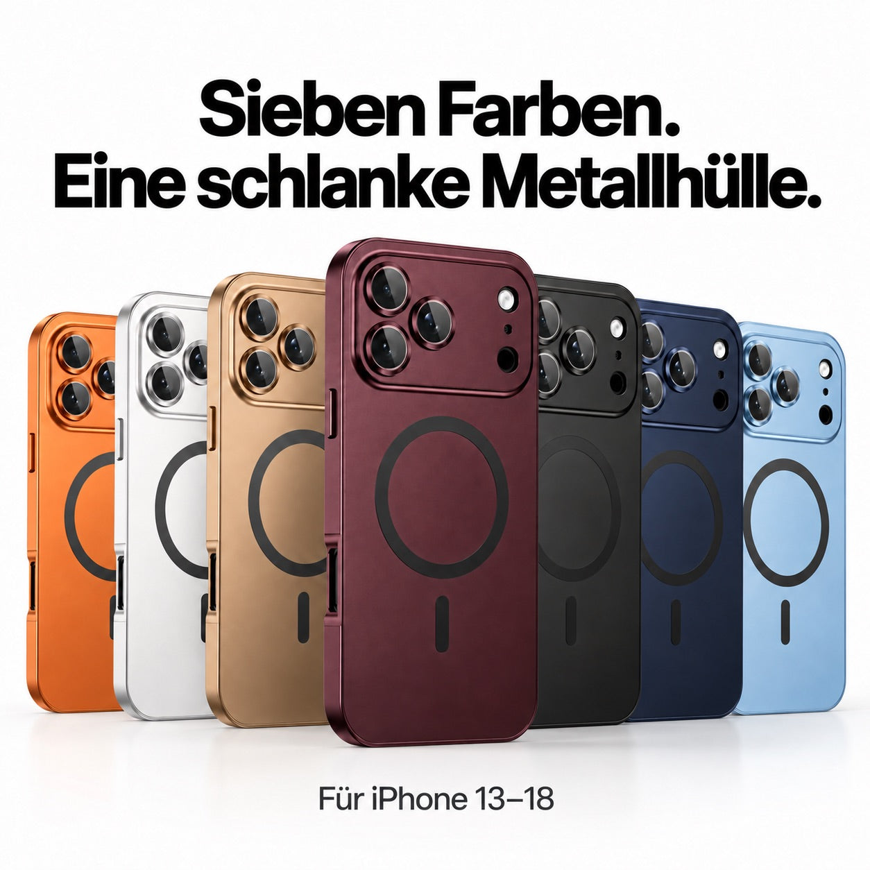 iPhone Metallhülle mit Kameraschutz