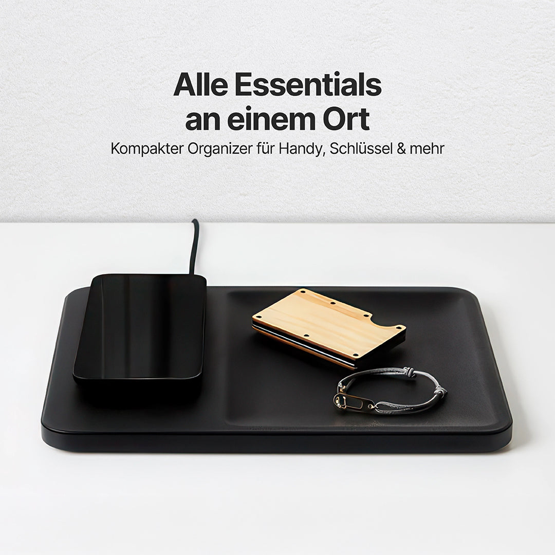 AuraHub Wireless iPhone Ladegerät & Organizer