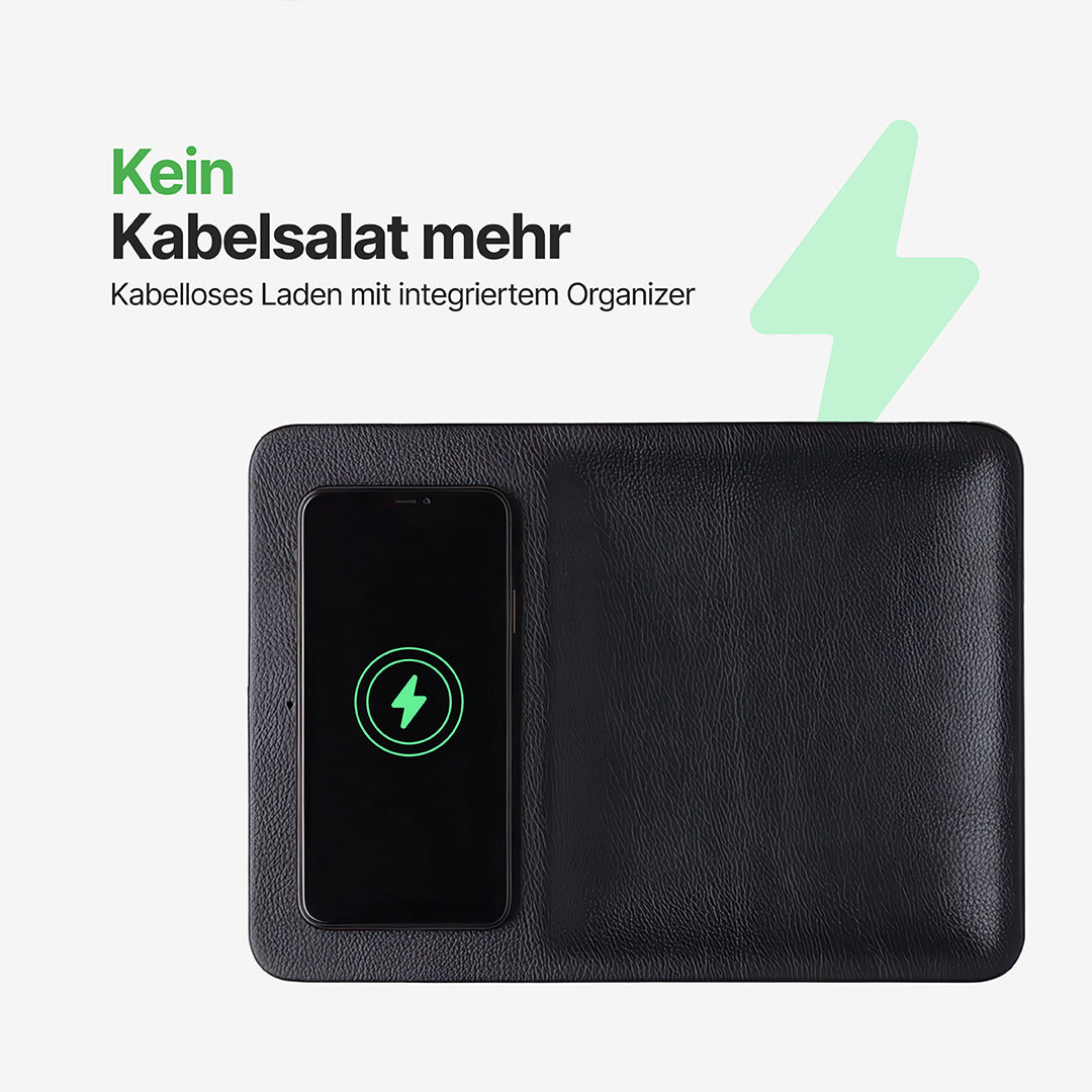AuraHub Wireless iPhone Ladegerät & Organizer