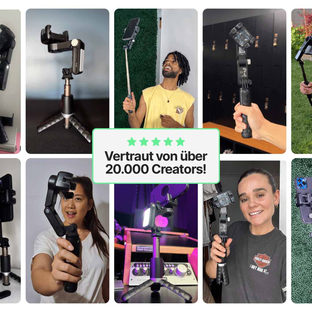 Autofokus Stativ für Kreative (360, Gesichtsverfolgung, Selfie-Stick, Licht, Drahtlose Fernbedienung)