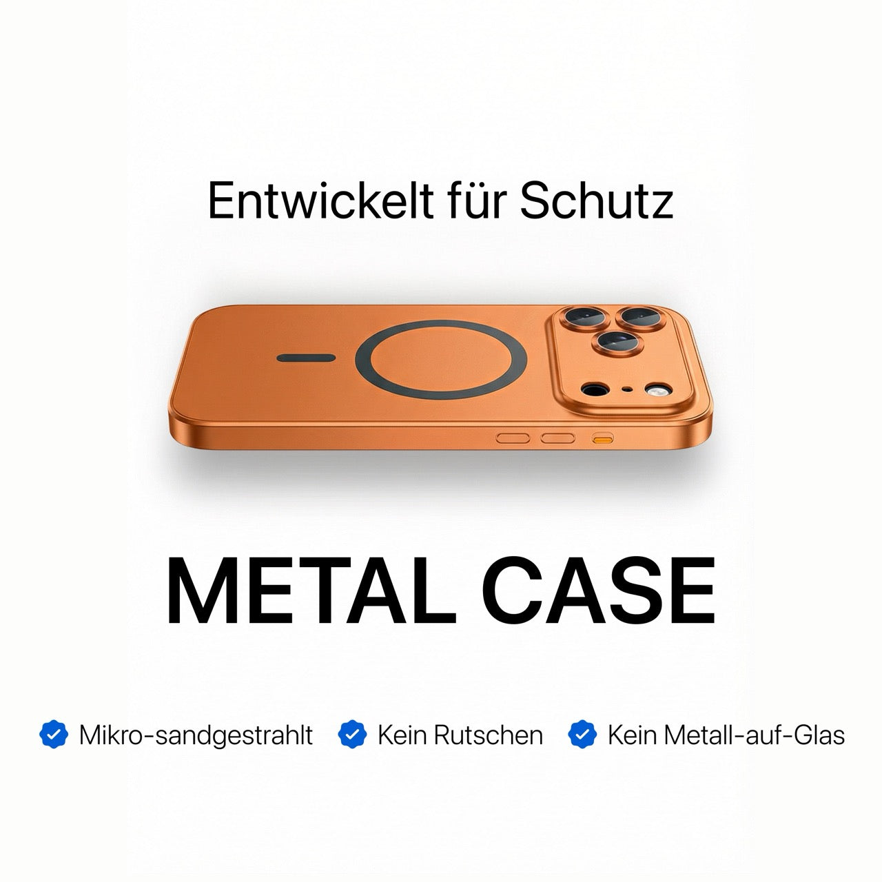 iPhone Metallhülle mit Kameraschutz