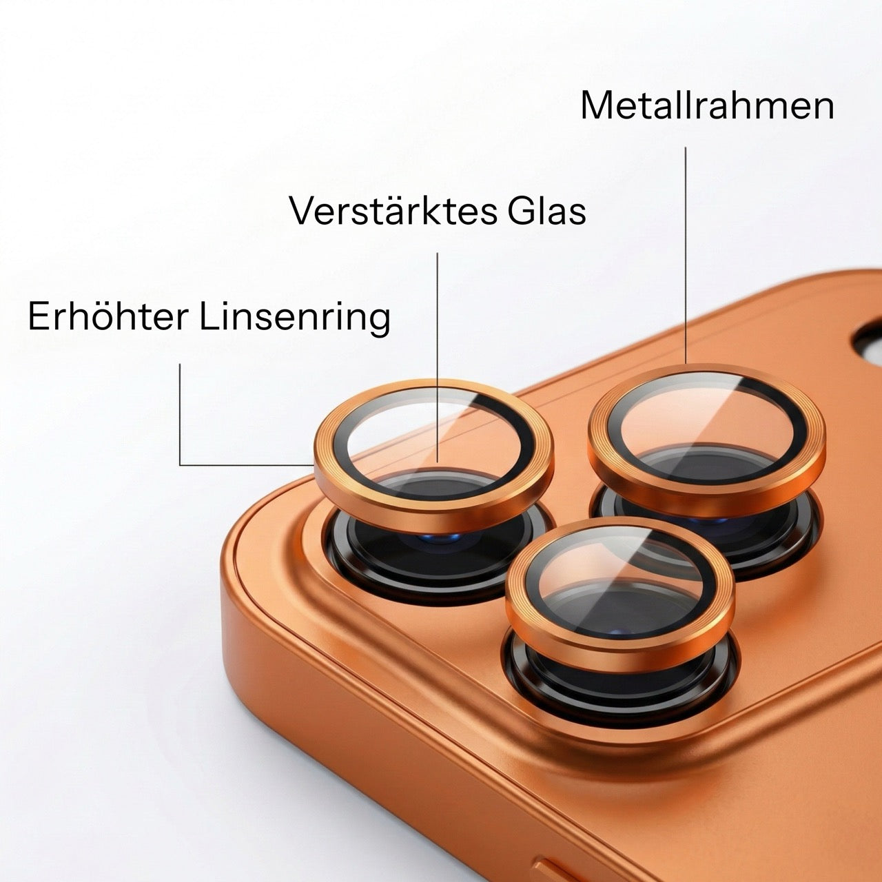 iPhone Metallhülle mit Kameraschutz