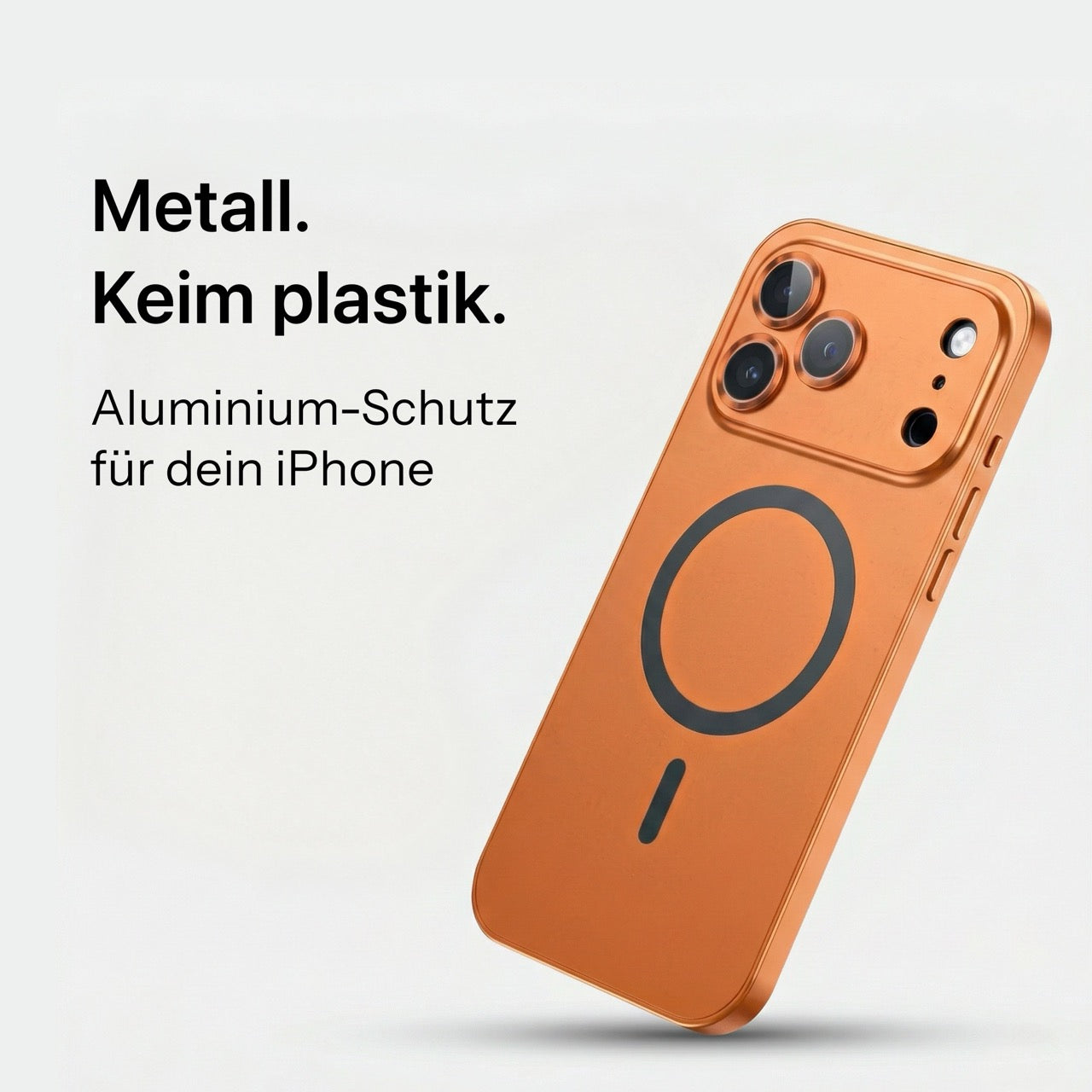 iPhone Metallhülle mit Kameraschutz