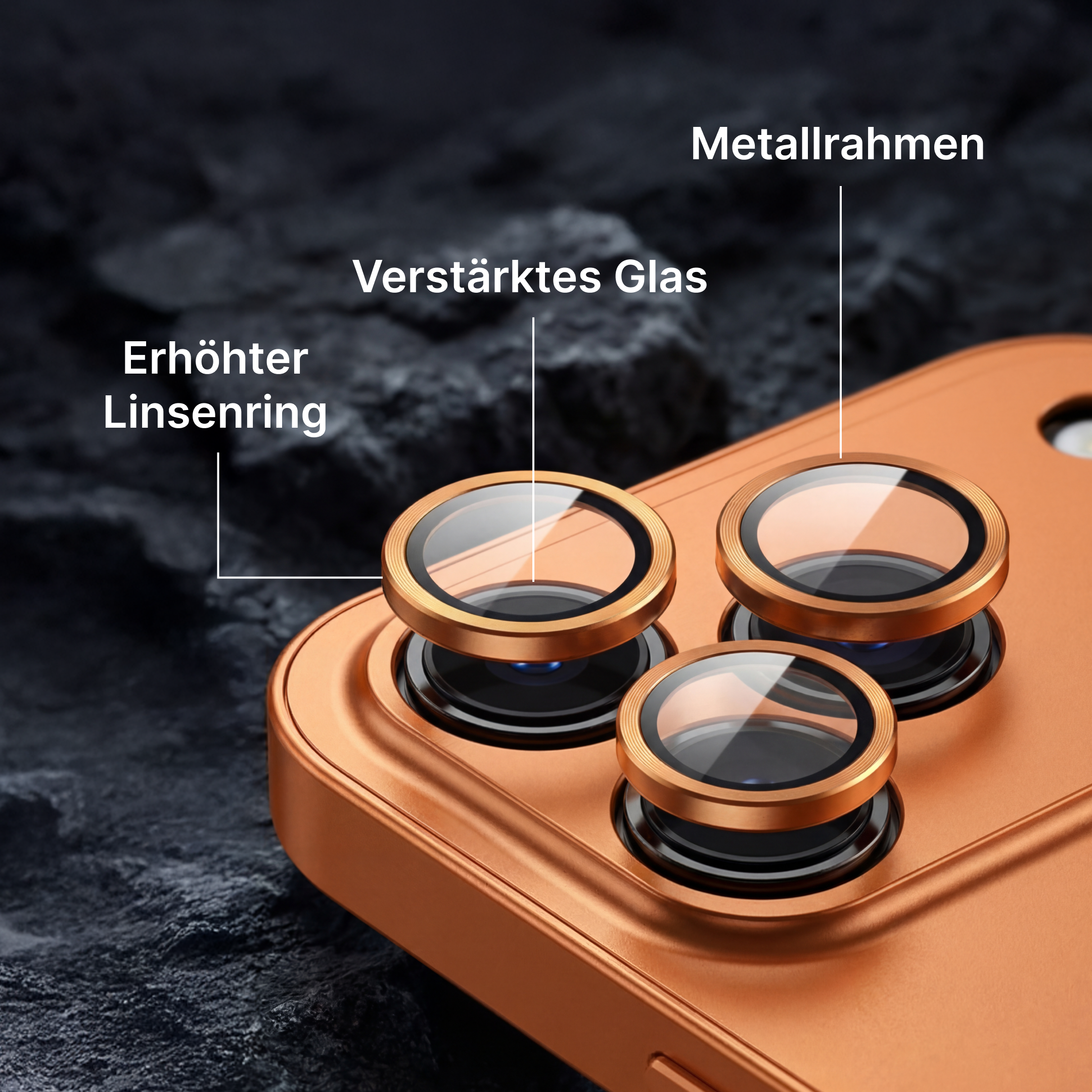 iPhone Metallhülle mit Kameraschutz