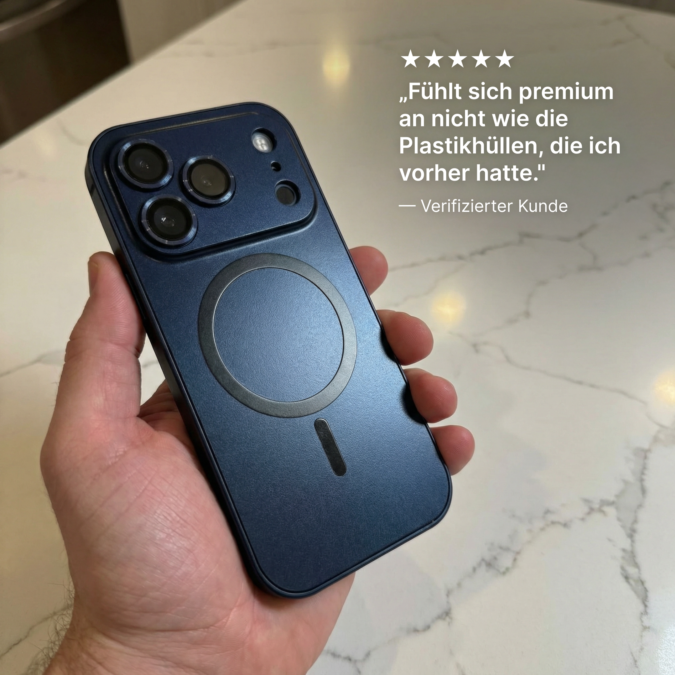 iPhone Metallhülle mit Kameraschutz