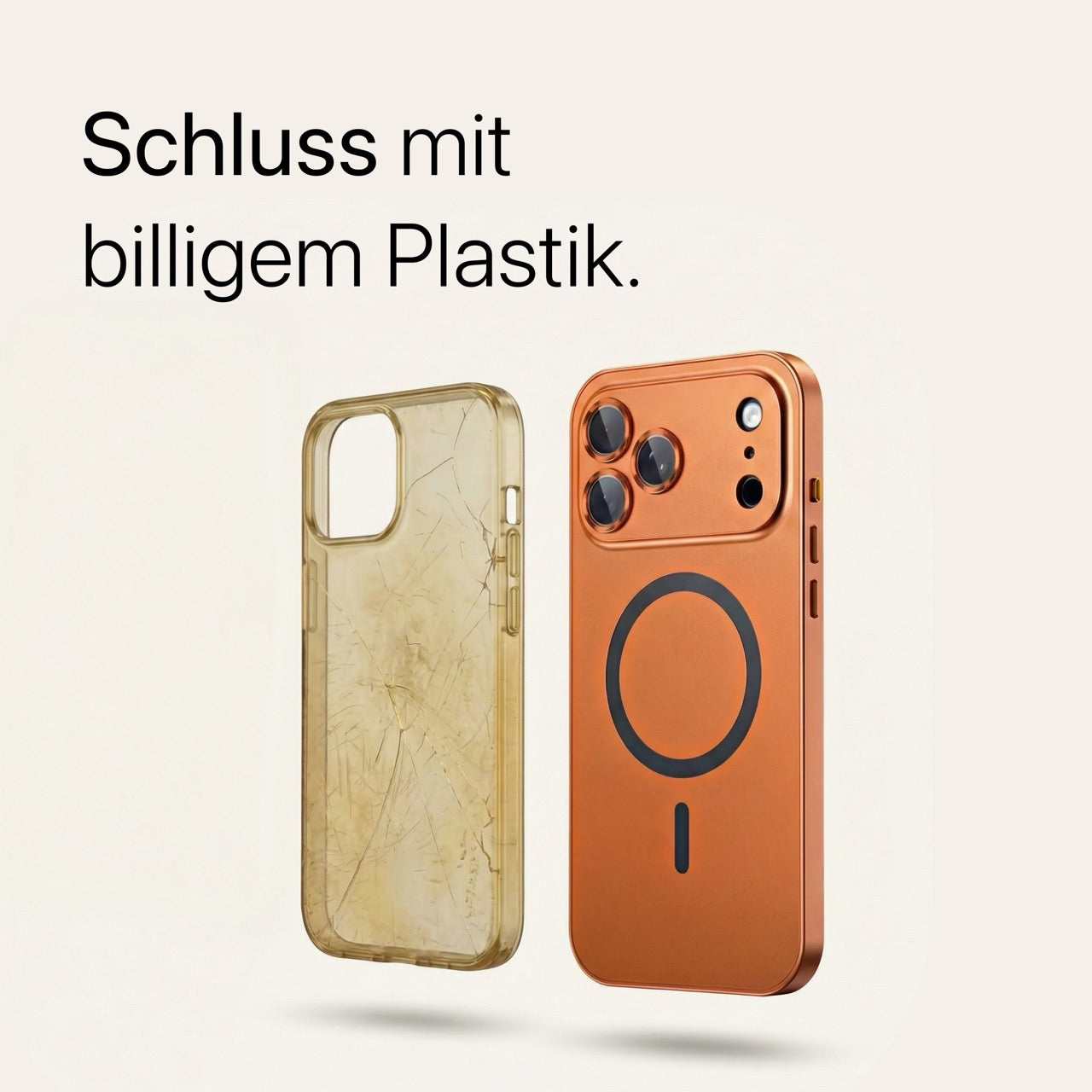 iPhone Metallhülle mit Kameraschutz