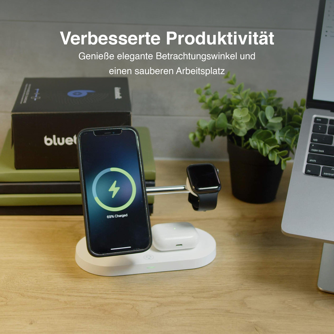 4 in 1 MagSafe Kabellose Ladestation