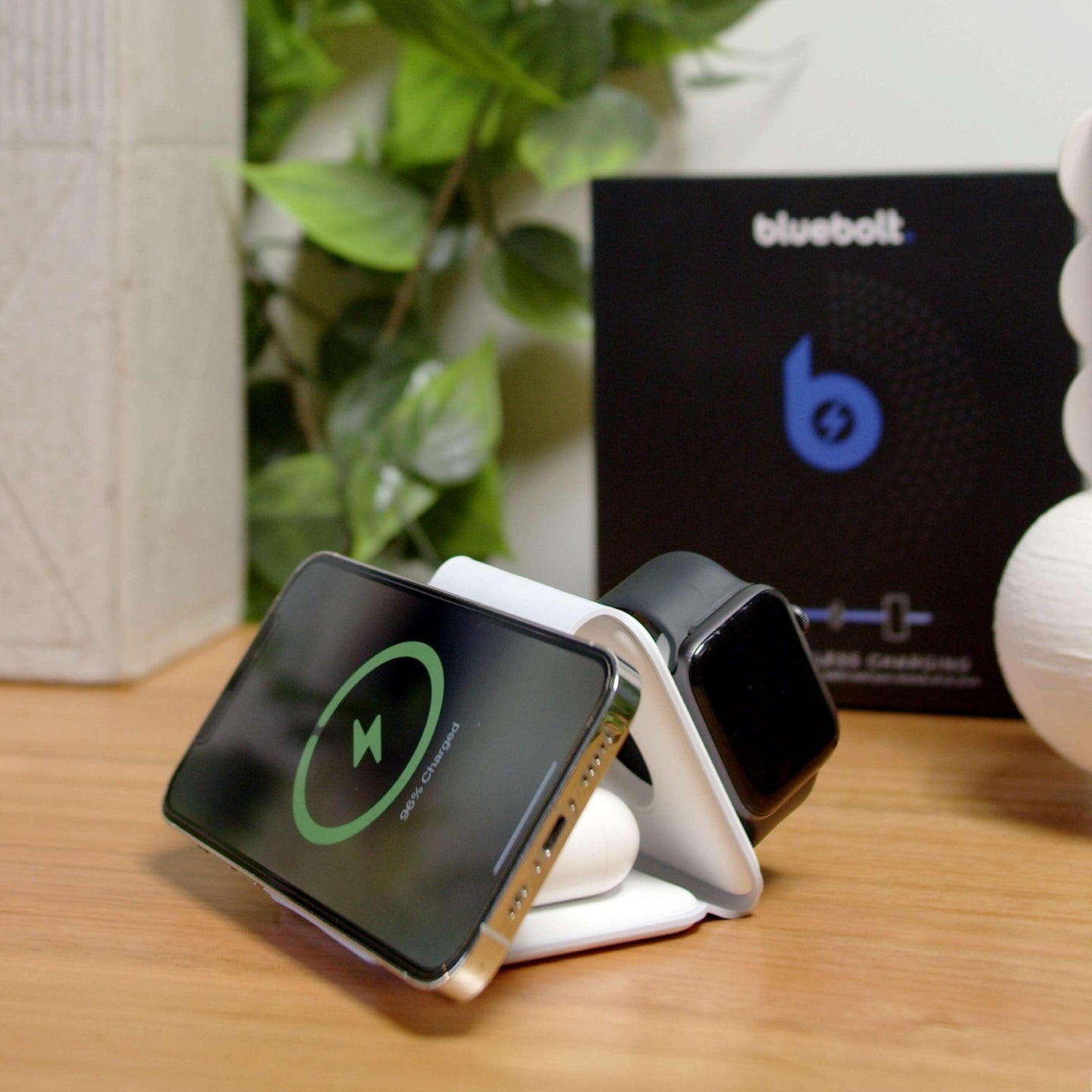Reflex Active 3-in-1 Kabellose Ladematte – Faltbar, Für IPhone, Smartwatch & Kopfhörer
