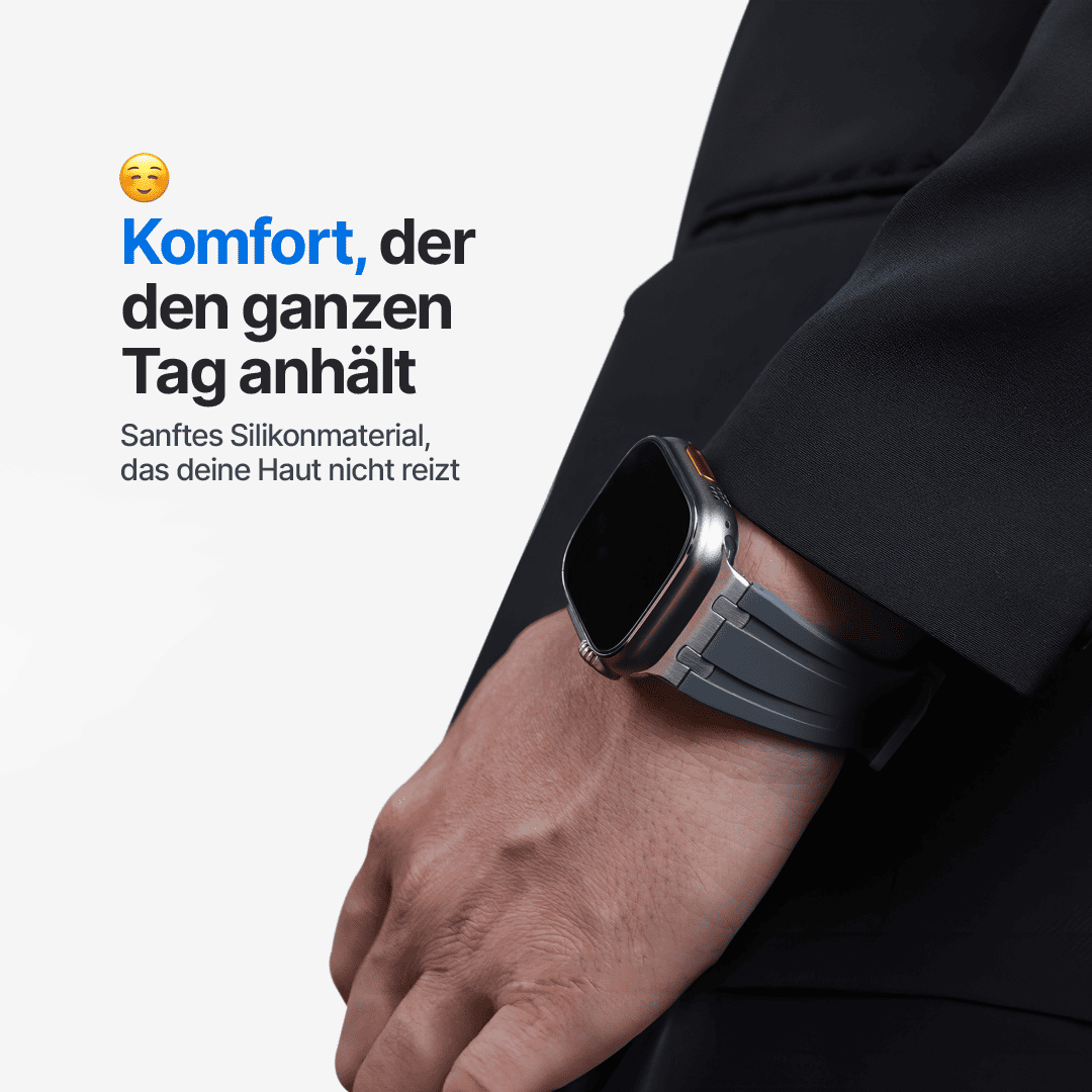 Apple Watch Armband mit Schmetterlingsschließe
