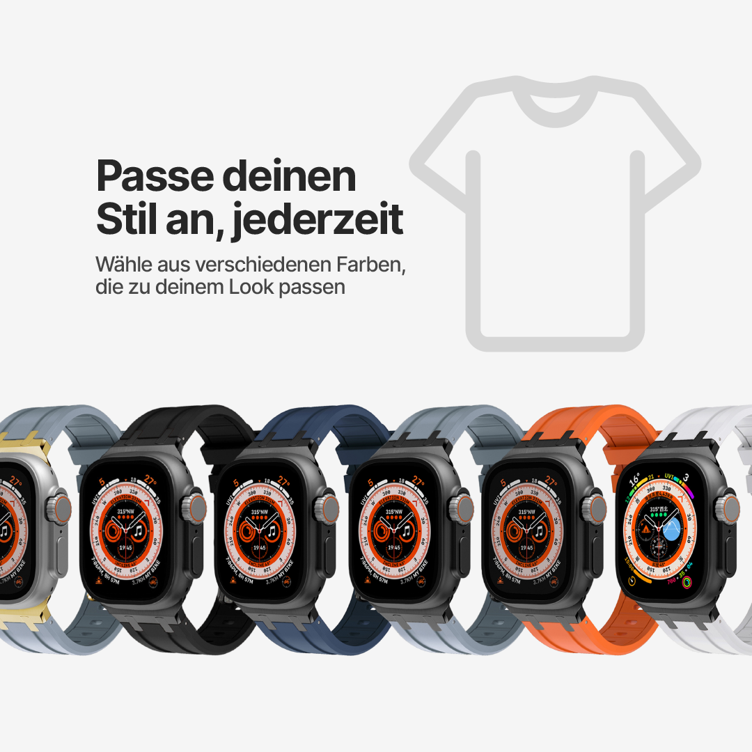 Apple Watch Armband mit Schmetterlingsschließe