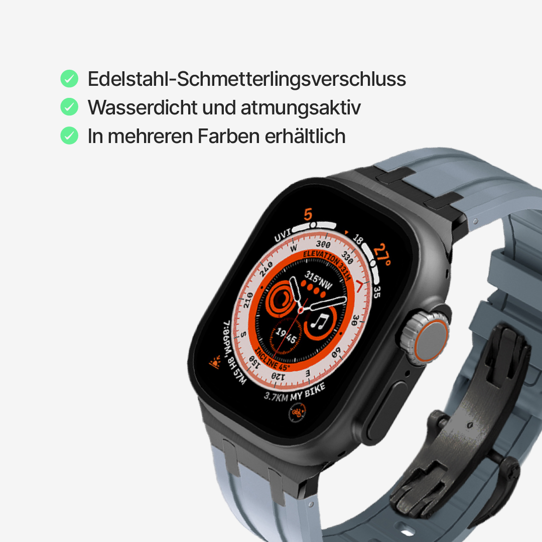 Apple Watch Armband mit Schmetterlingsschließe