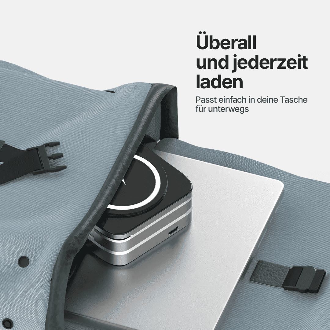 ChargeDeck 3-in-1 Faltbare Kabellose Ladestation - Für Apple & Android