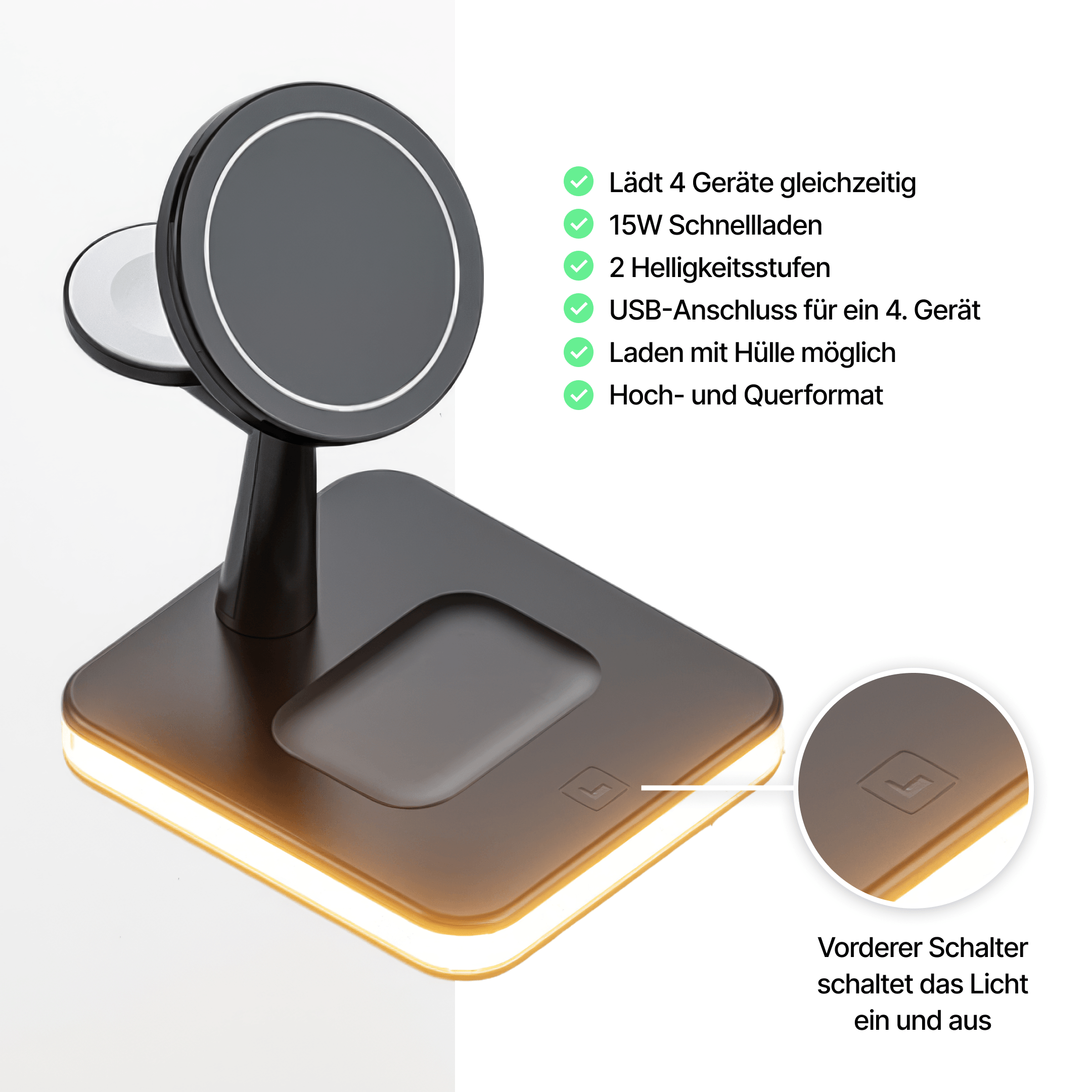 Ultra 4 in 1 MagSafe Kabellose Ladestation