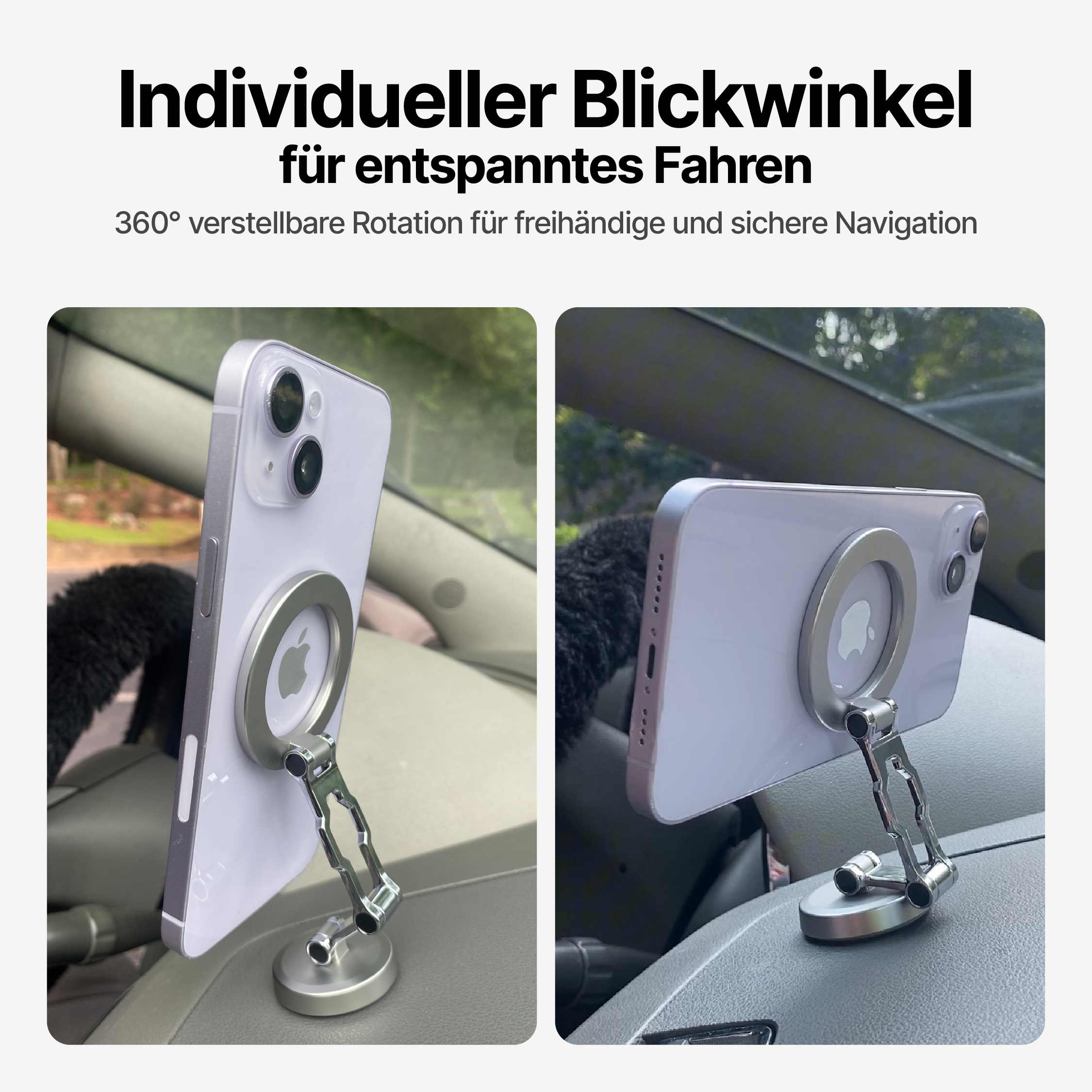 DashGrip Magnetischer Auto-Handyhalter mit verstellbarem Ständer