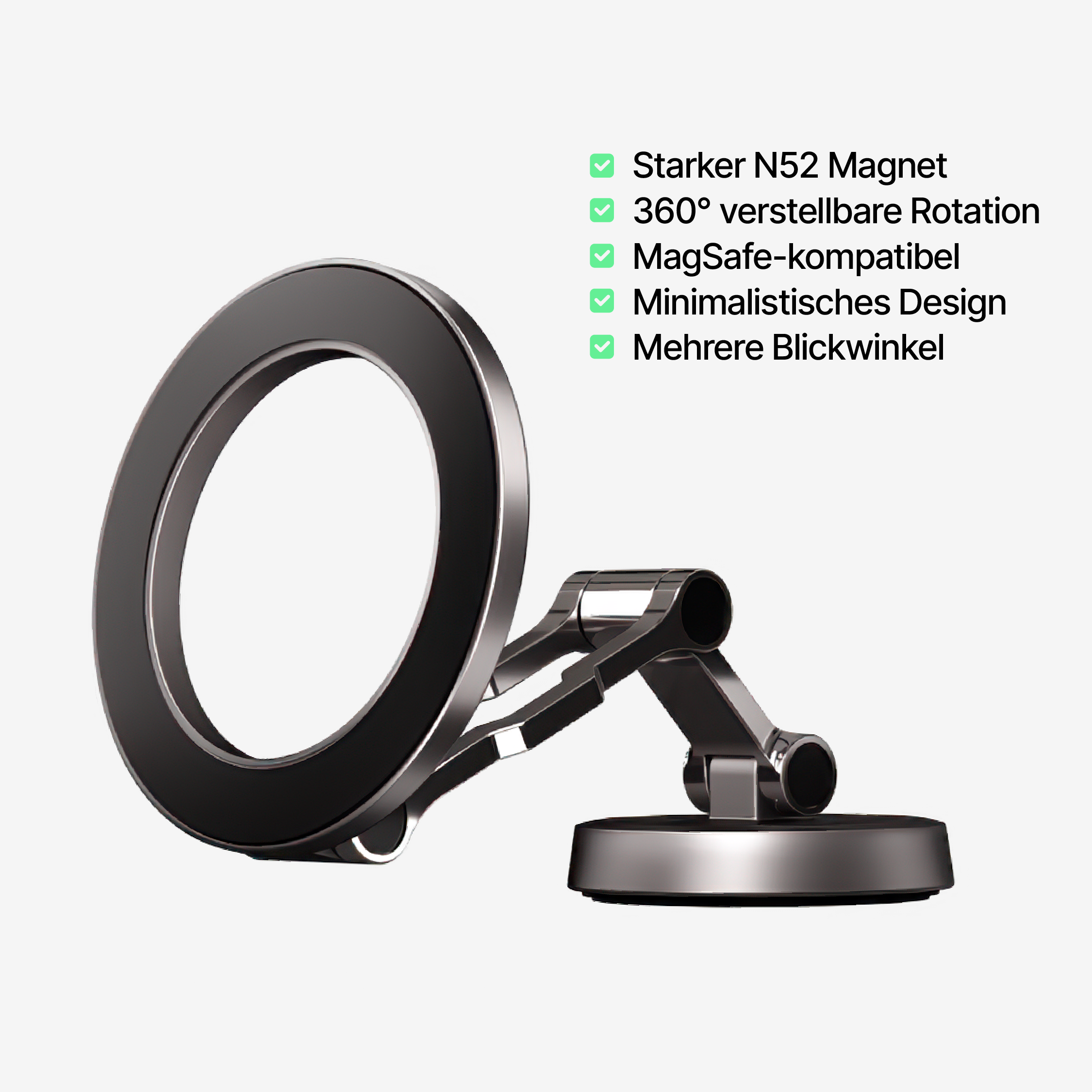 DashGrip Magnetischer Auto-Handyhalter mit verstellbarem Ständer