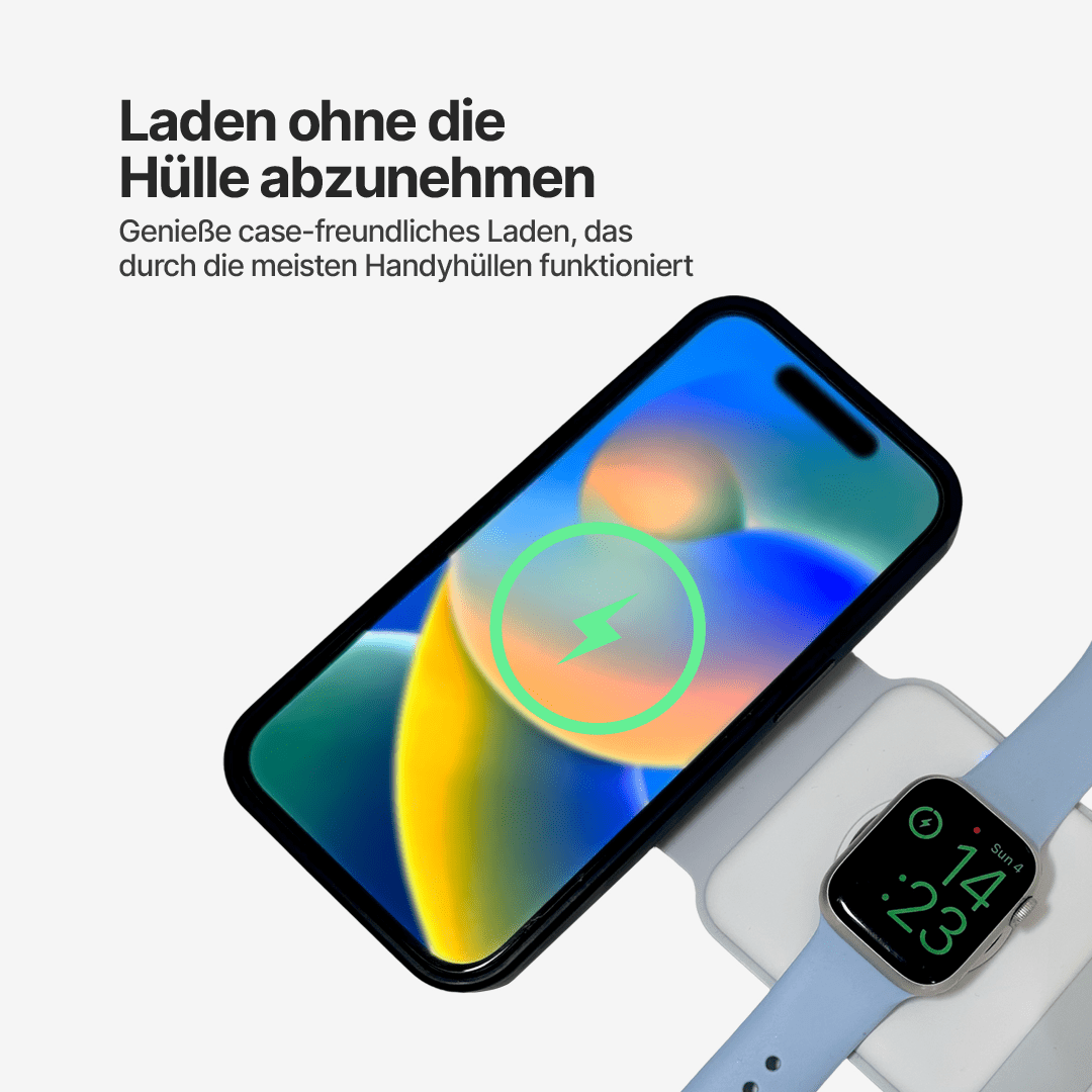 Faltbare 3 in 1 Kabellose Ladestation