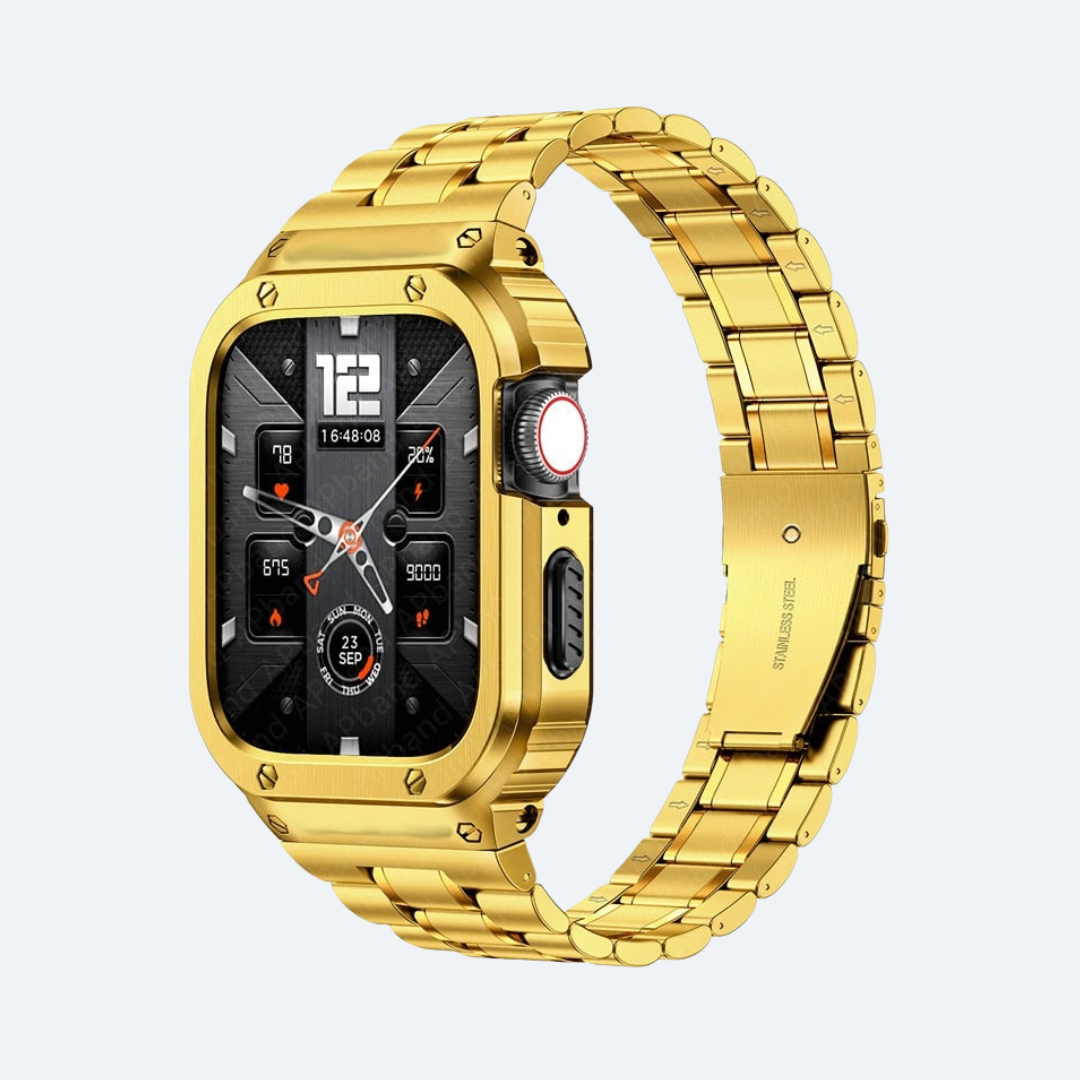 Edelstahl Apple Watch Armband mit Ultra Dunnem Gehausedesign