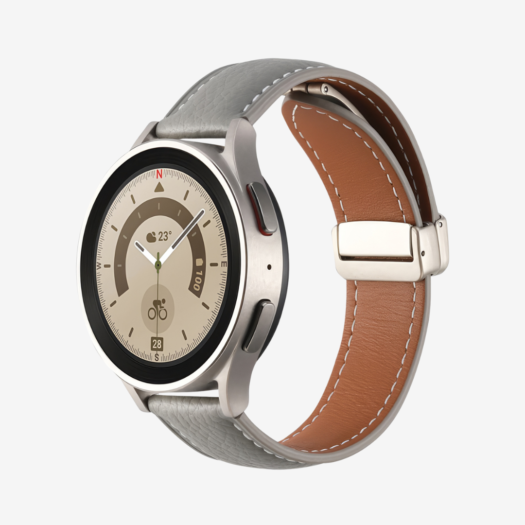 Klassisches Magnetisches Lederarmband für Samsung Watch