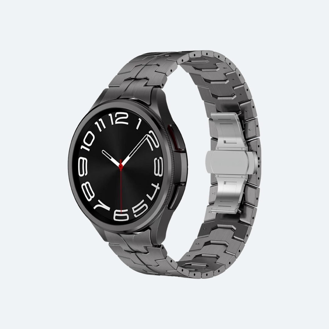 Metallband mit Schmetterlingsschließe für Samsung Watch