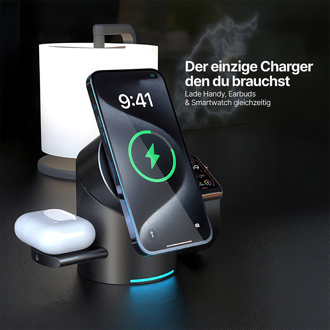 Halo MagSafe 3-in-1 Wireless Charging Station Qi2