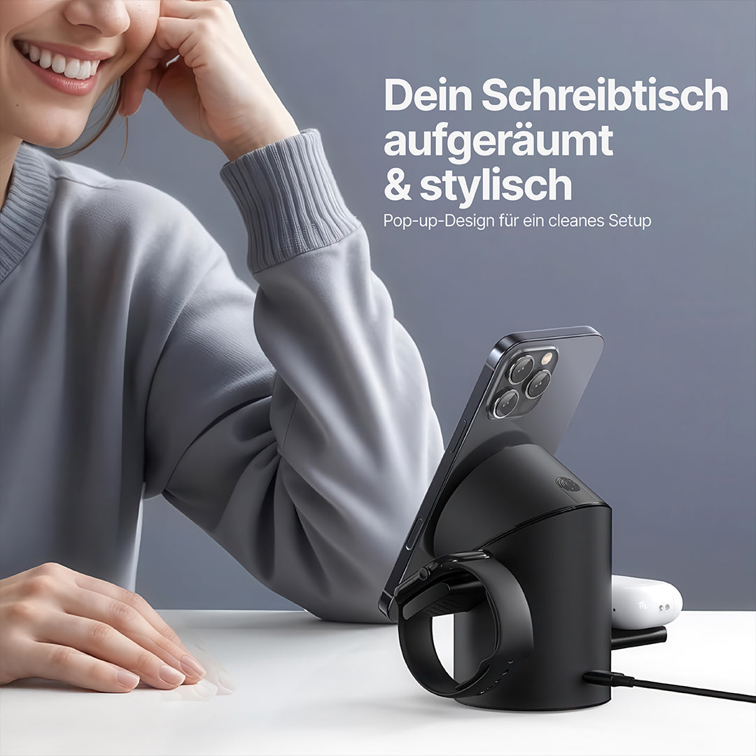 Halo MagSafe 3-in-1 Wireless Charging Station Qi2