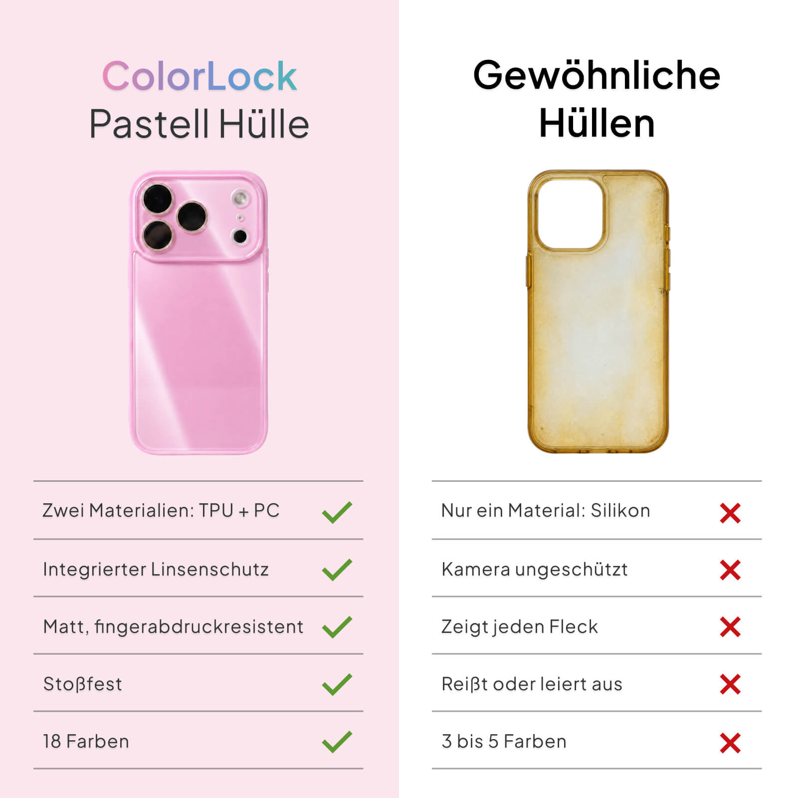 ColorLock Pastel iPhone Hülle