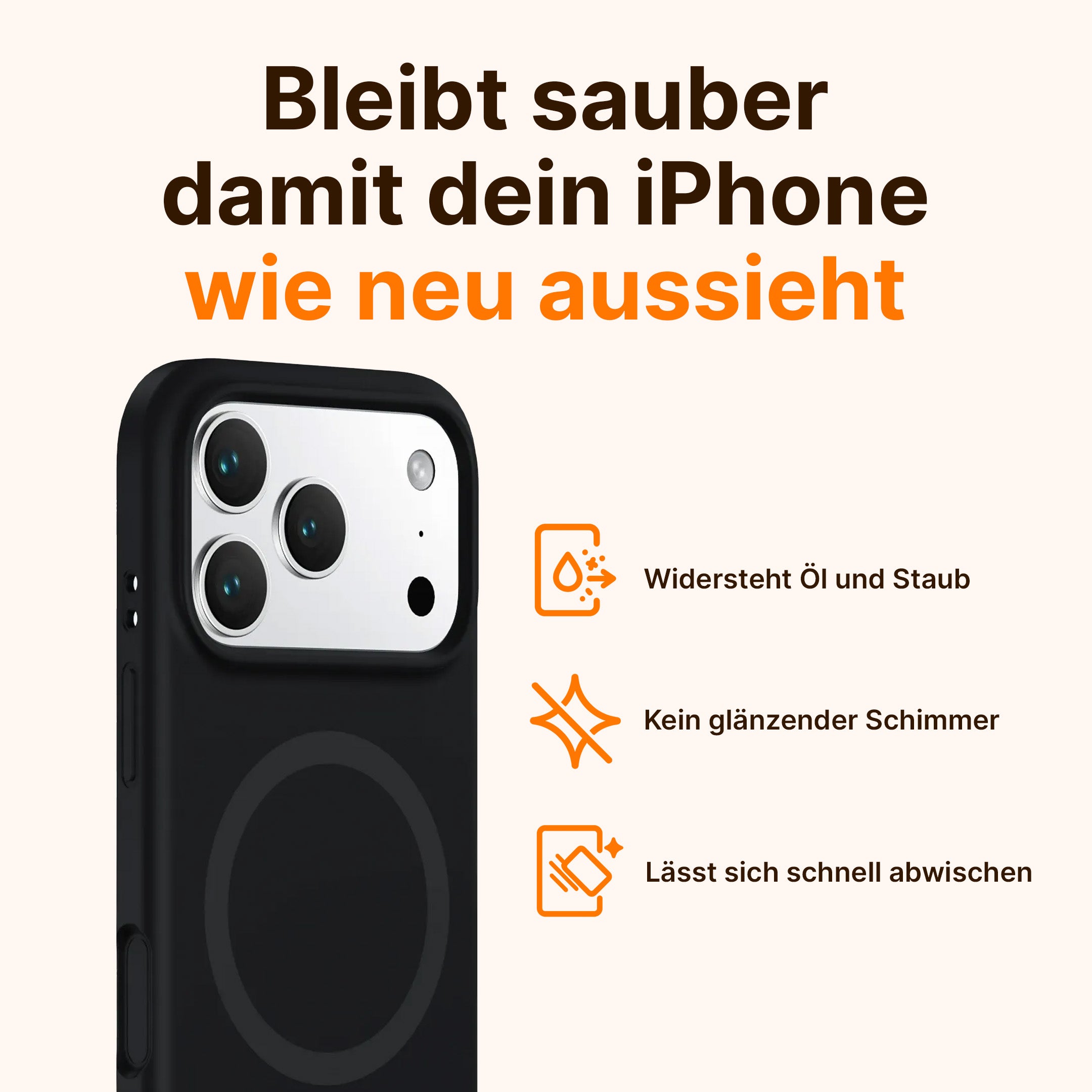 Flüssiges Silikon MagSafe-kompatible iPhone-Hülle