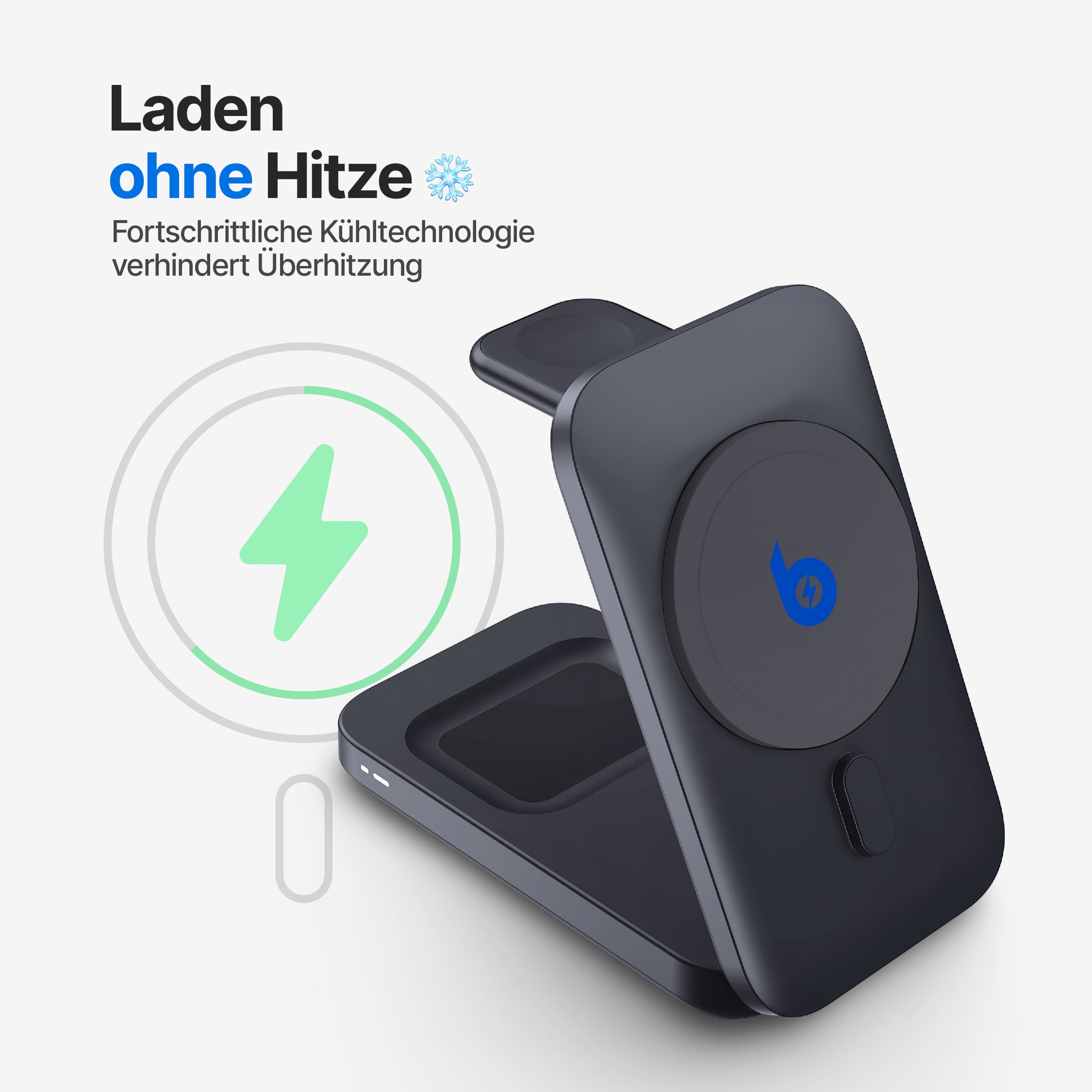 MagFlo 3-in-1 Kabellose Ladestation Qi2