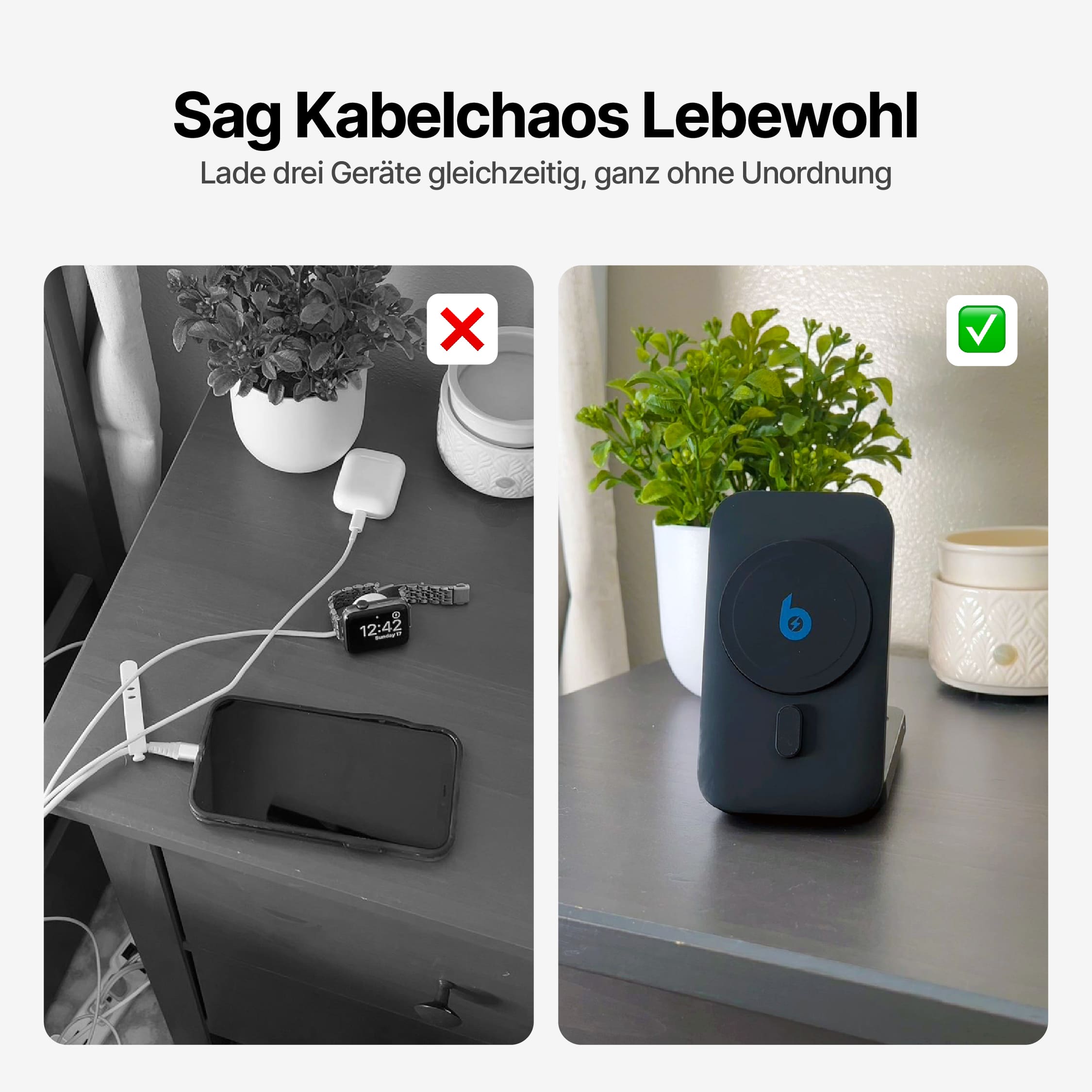 MagFlo 3-in-1 Kabellose Ladestation Qi2