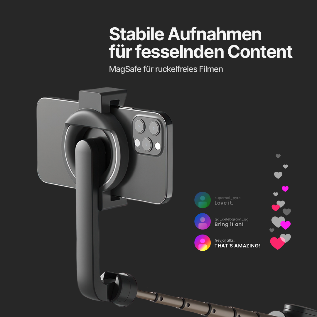 MagSafe Stativ mit kabelloser Fernbedienung für Kreative
