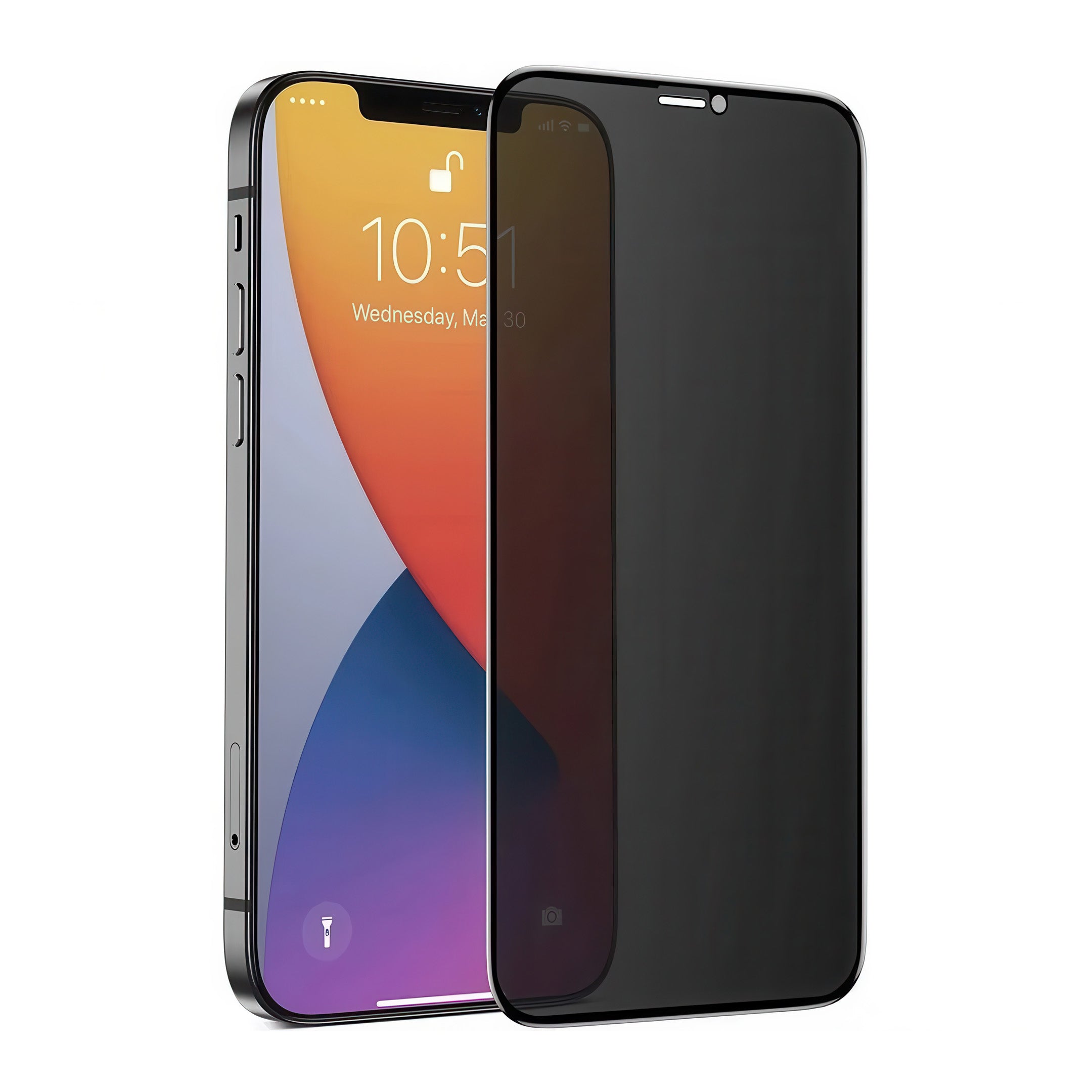 iPhone Sichtschutz-Glas-Displayschutz