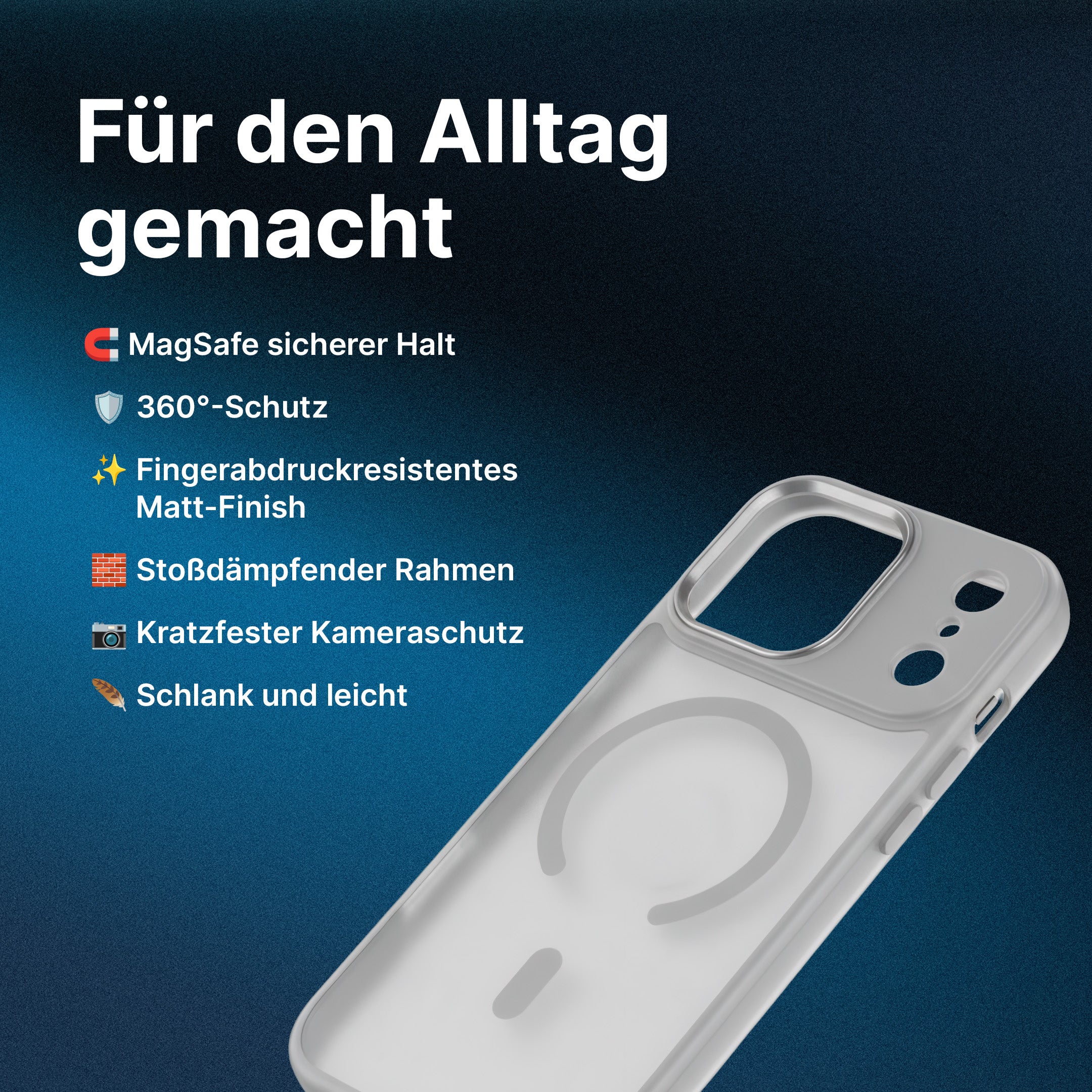 Matte MagSafe kompatible iPhone 17 Hülle