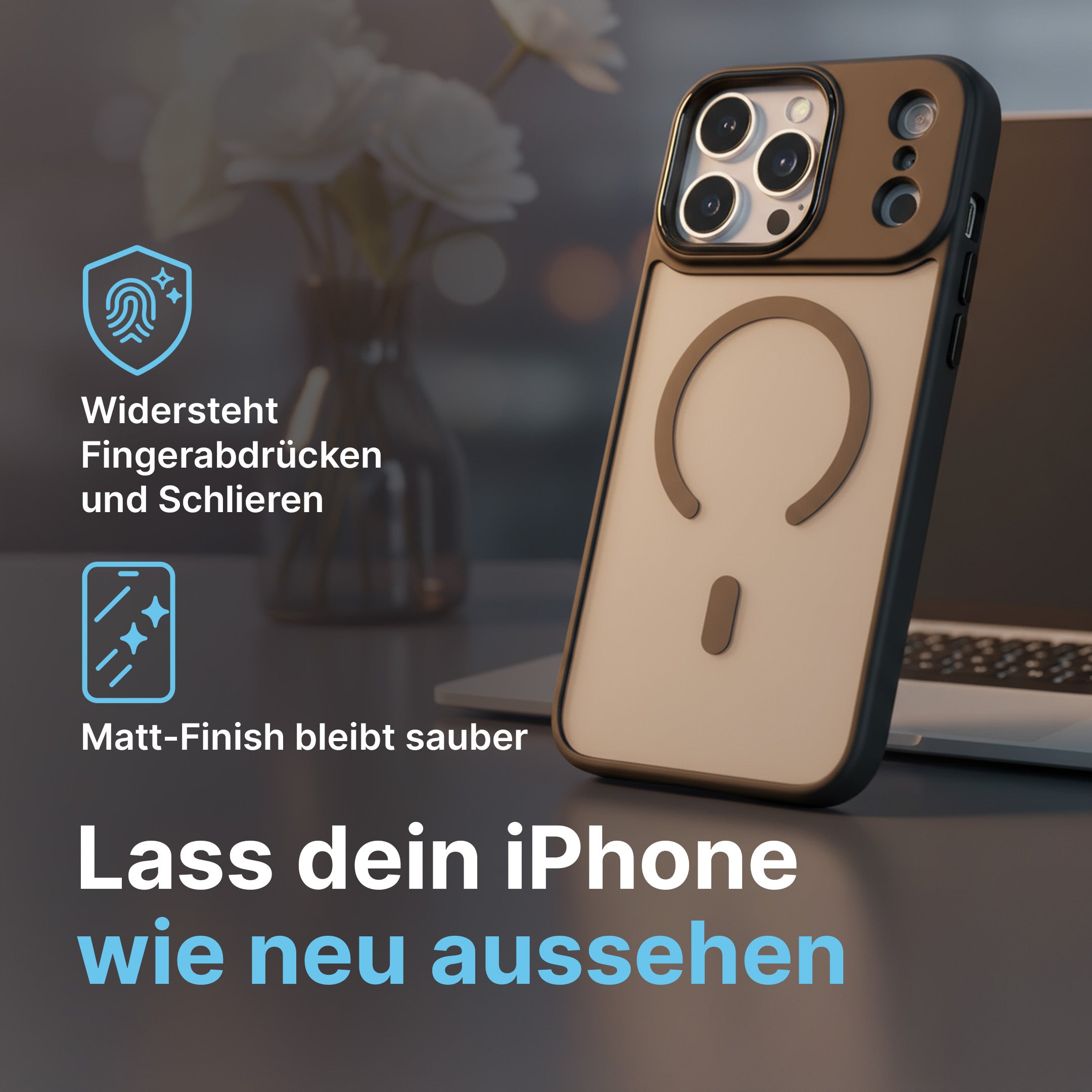 Matte MagSafe kompatible iPhone 17 Hülle