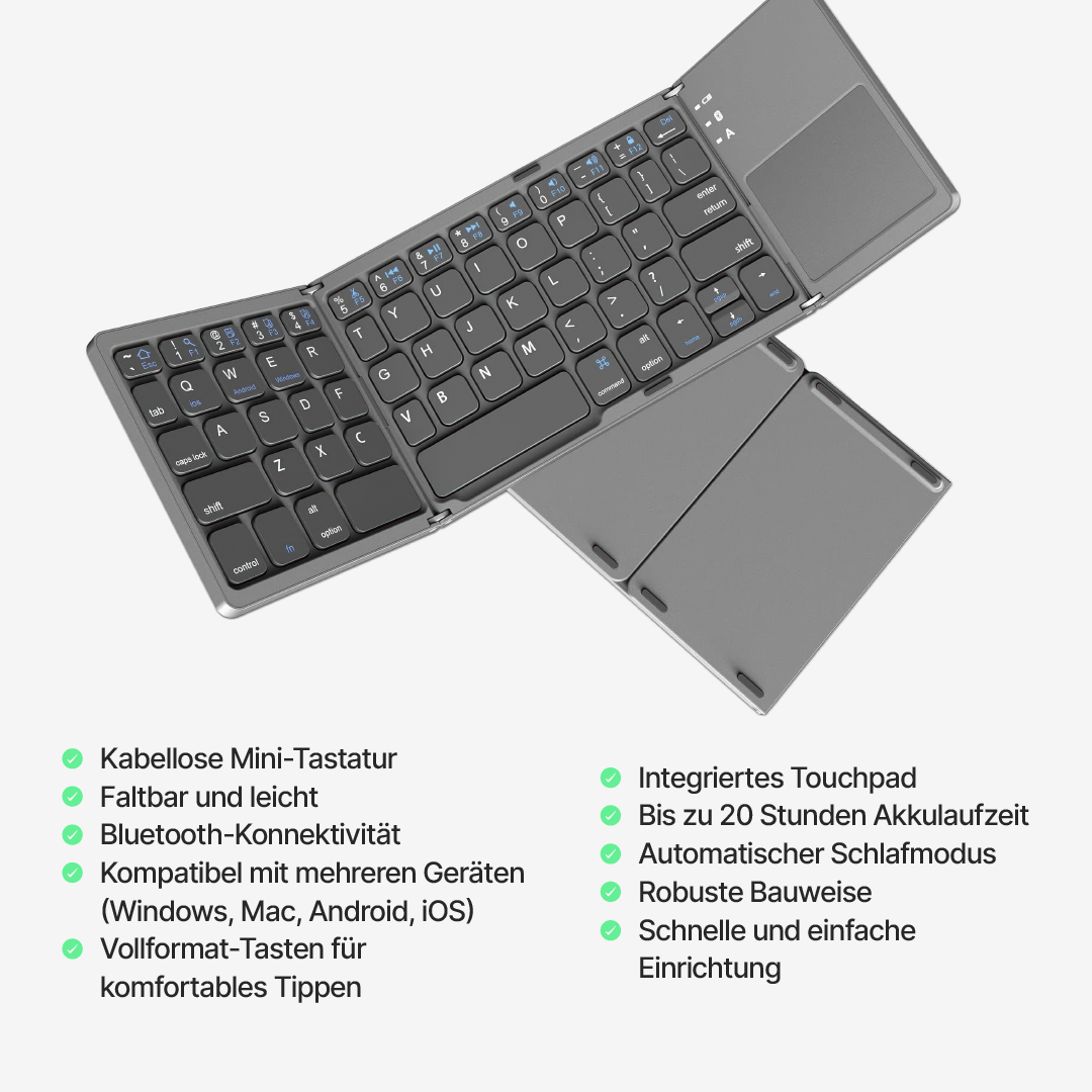 NanoFold Bluetooth Mini-Tastatur