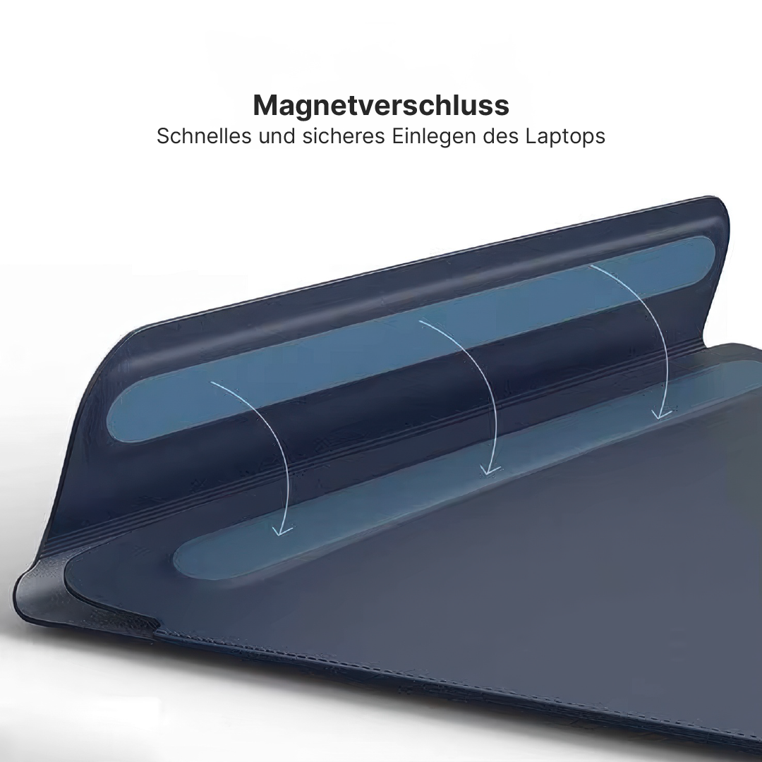 PU-Leder MacBook-Hülle mit Magnetklappe und Mauspad