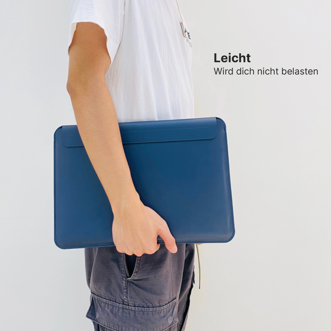 PU-Leder MacBook-Hülle mit Magnetklappe und Mauspad