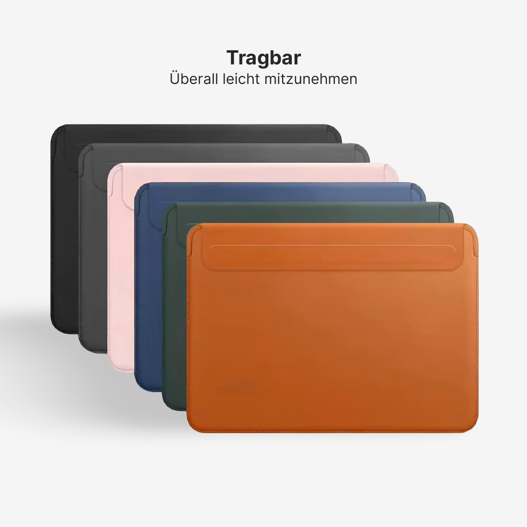 PU-Leder MacBook-Hülle mit Magnetklappe und Mauspad