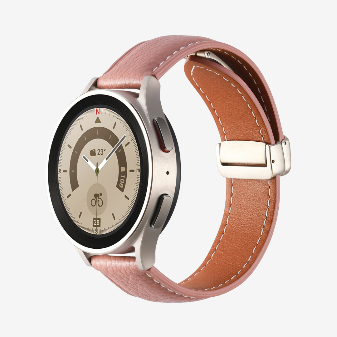 Klassisches Magnetisches Lederarmband für Samsung Watch