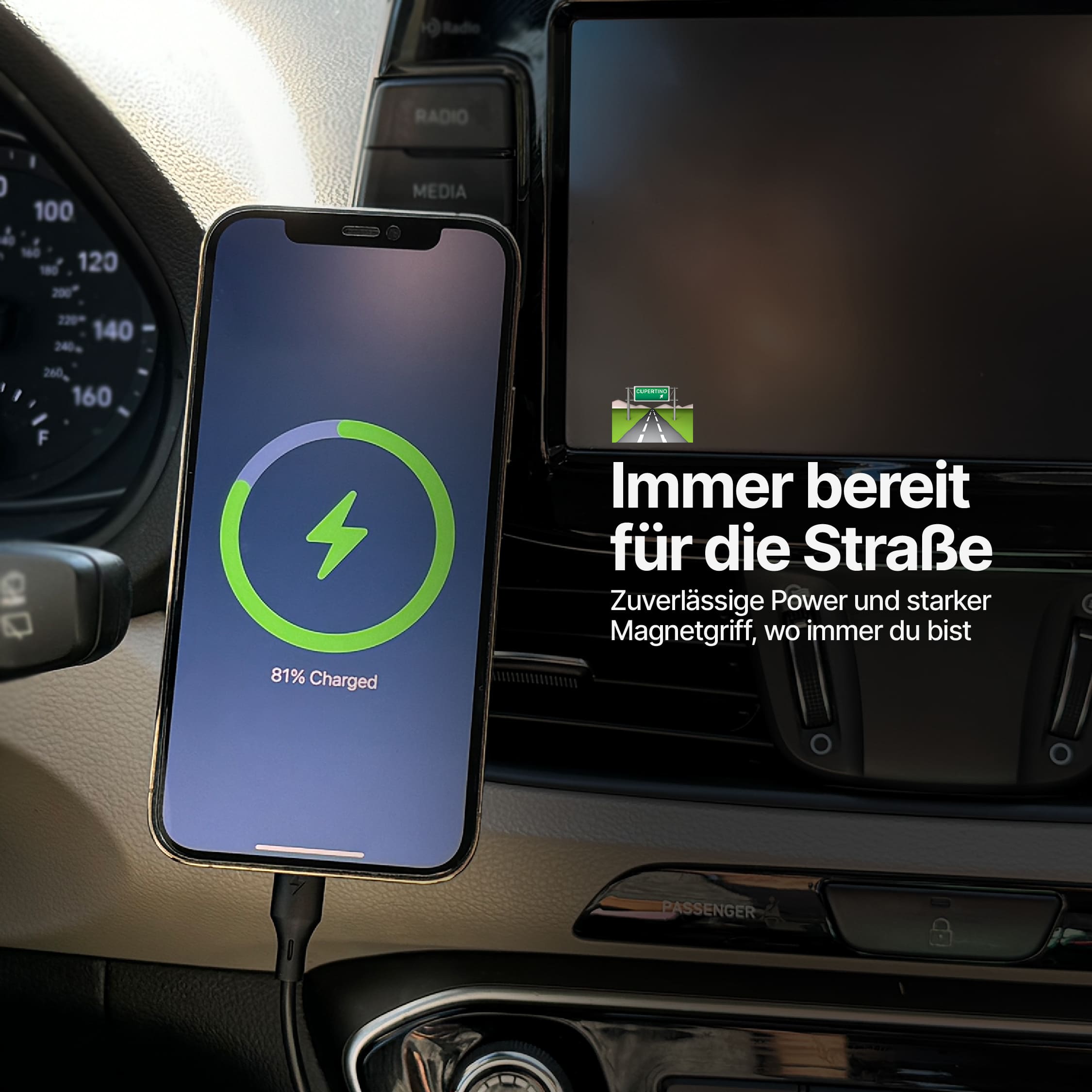 PolarCharge Qi2 Kabelloses MagSafe Telefonladegerät