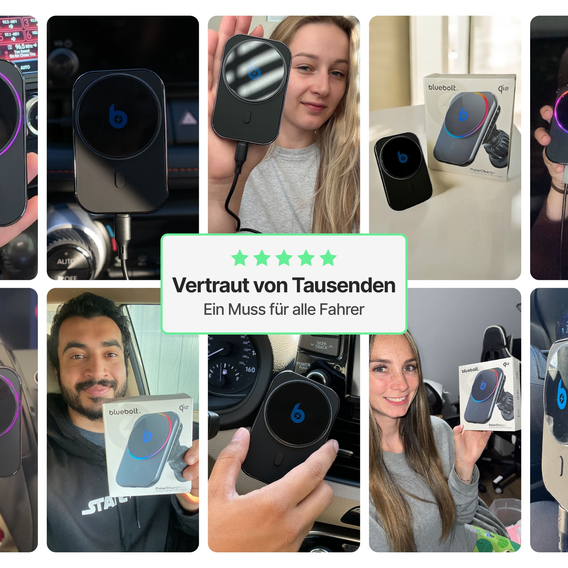 PolarCharge Qi2 Kabelloses MagSafe Telefonladegerät