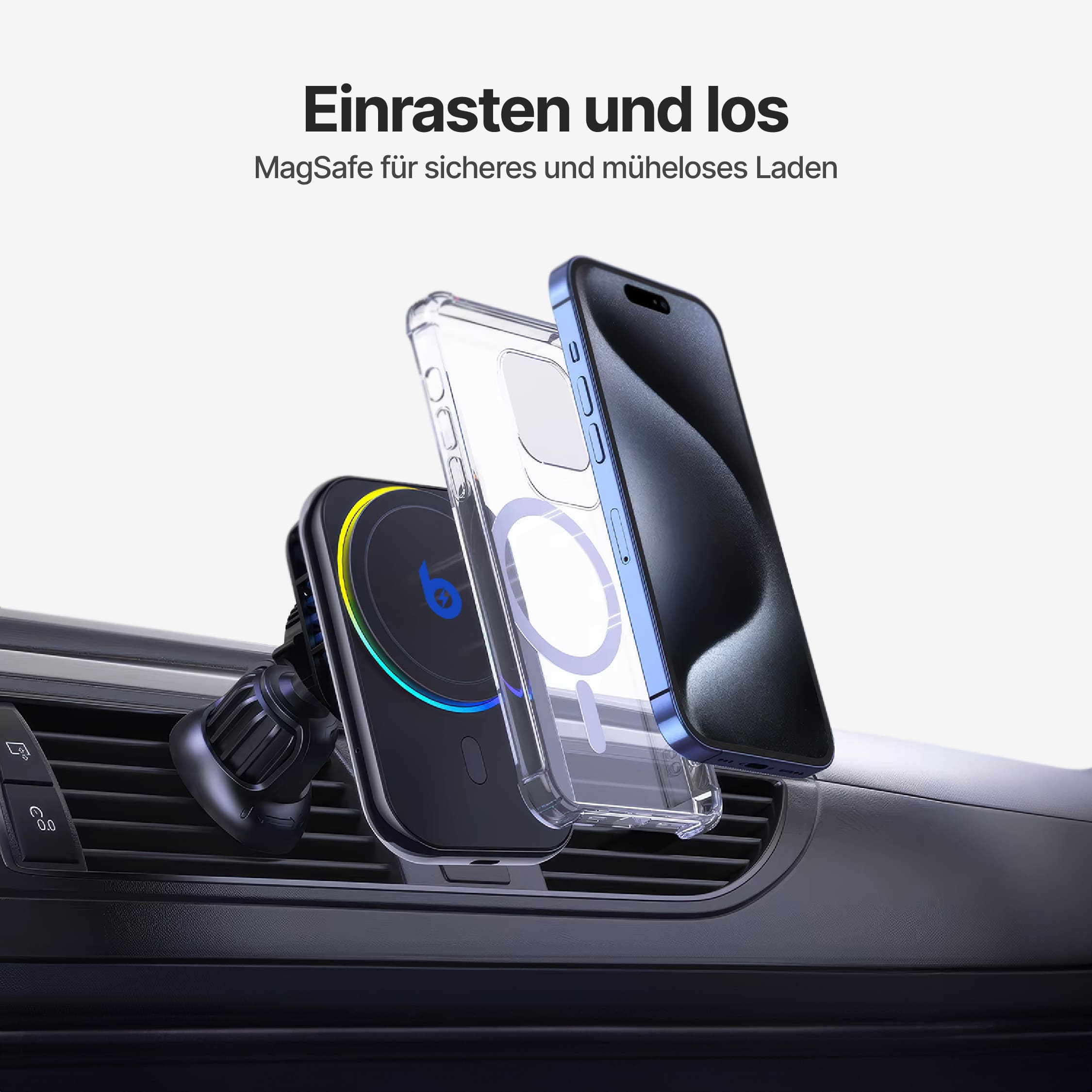 PolarCharge Qi2 Kabelloses MagSafe Telefonladegerät